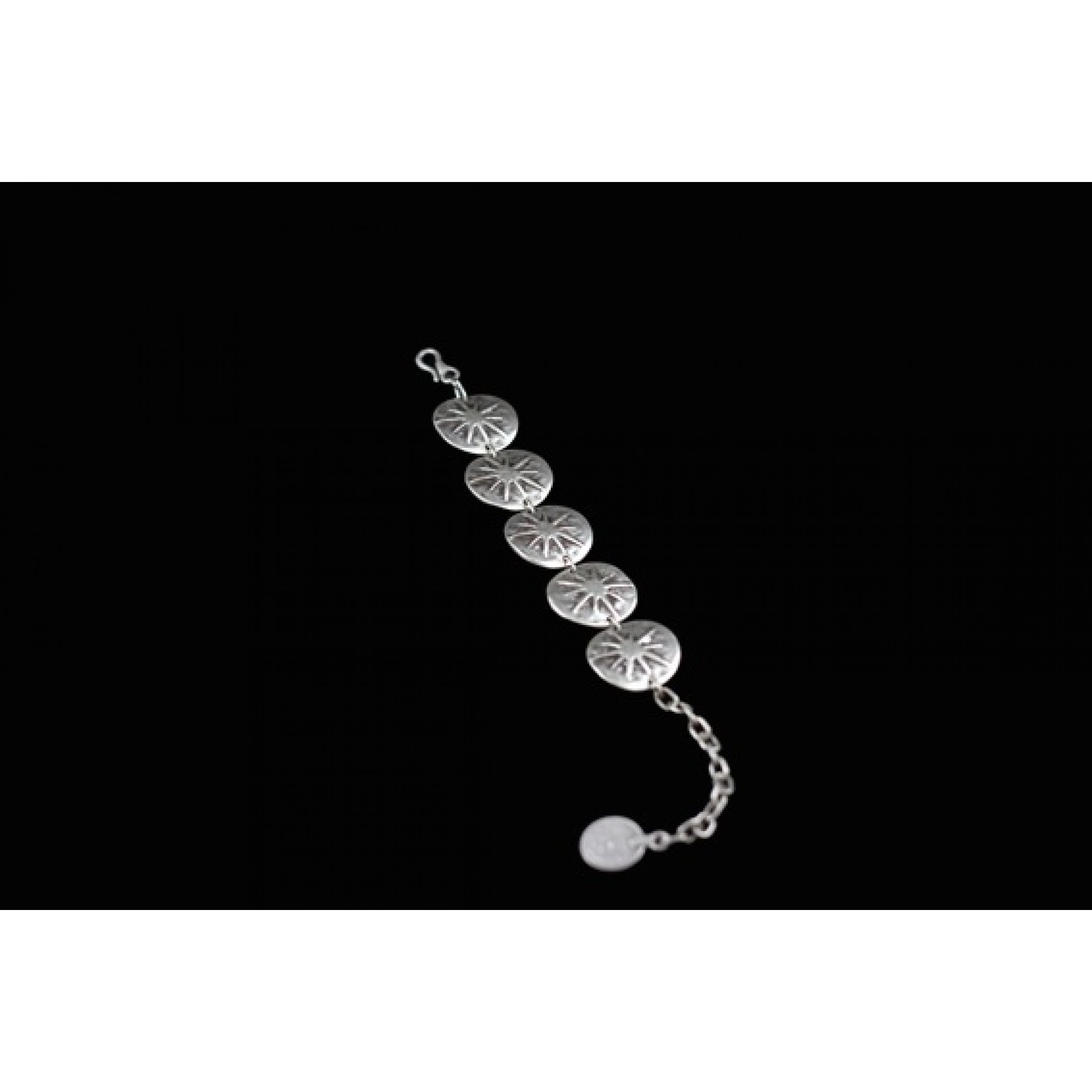 AB-005 - Silver Plated Zamac/Pewter Bracelet