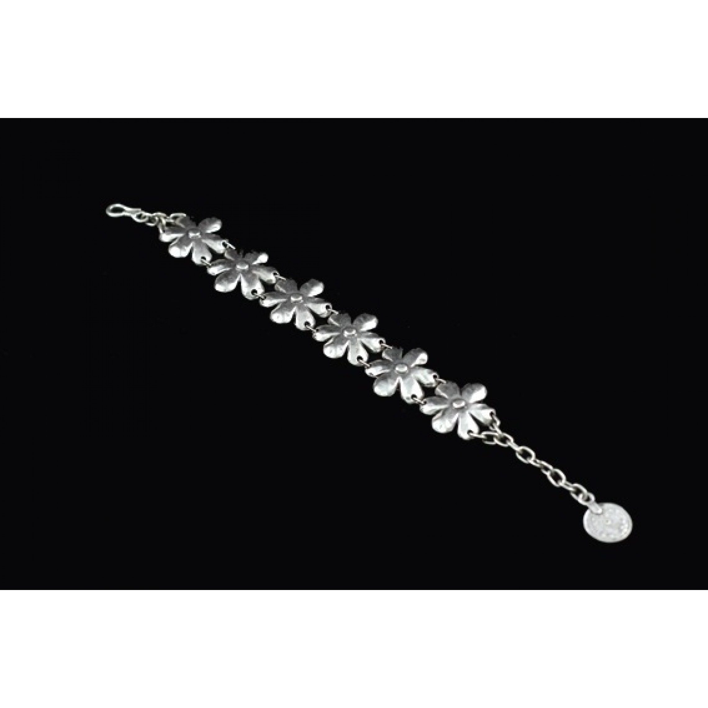 AB-008 - Silver Plated Zamac/Pewter Bracelet