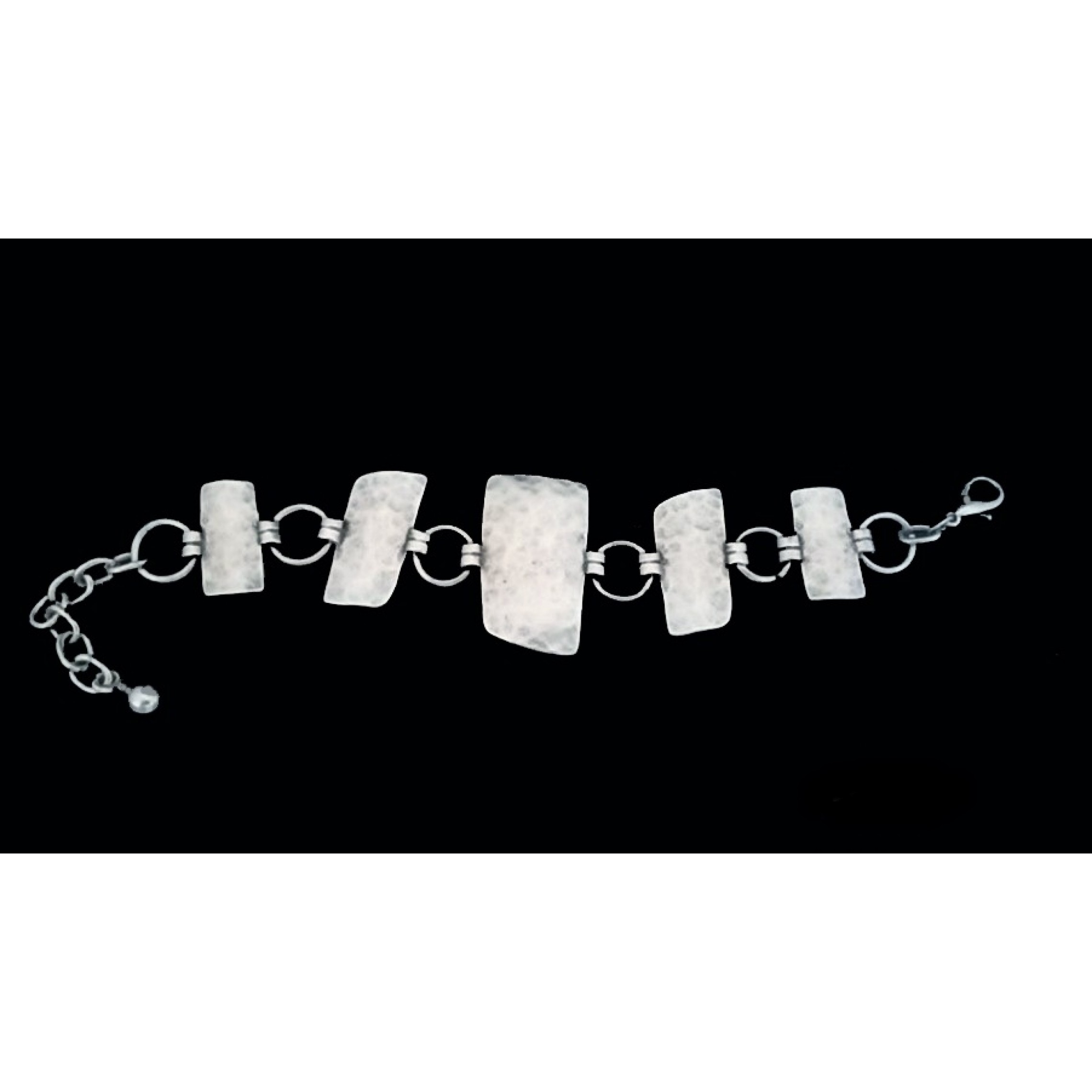 AB-135 - Silver Plated Zamac/Pewter Bracelet