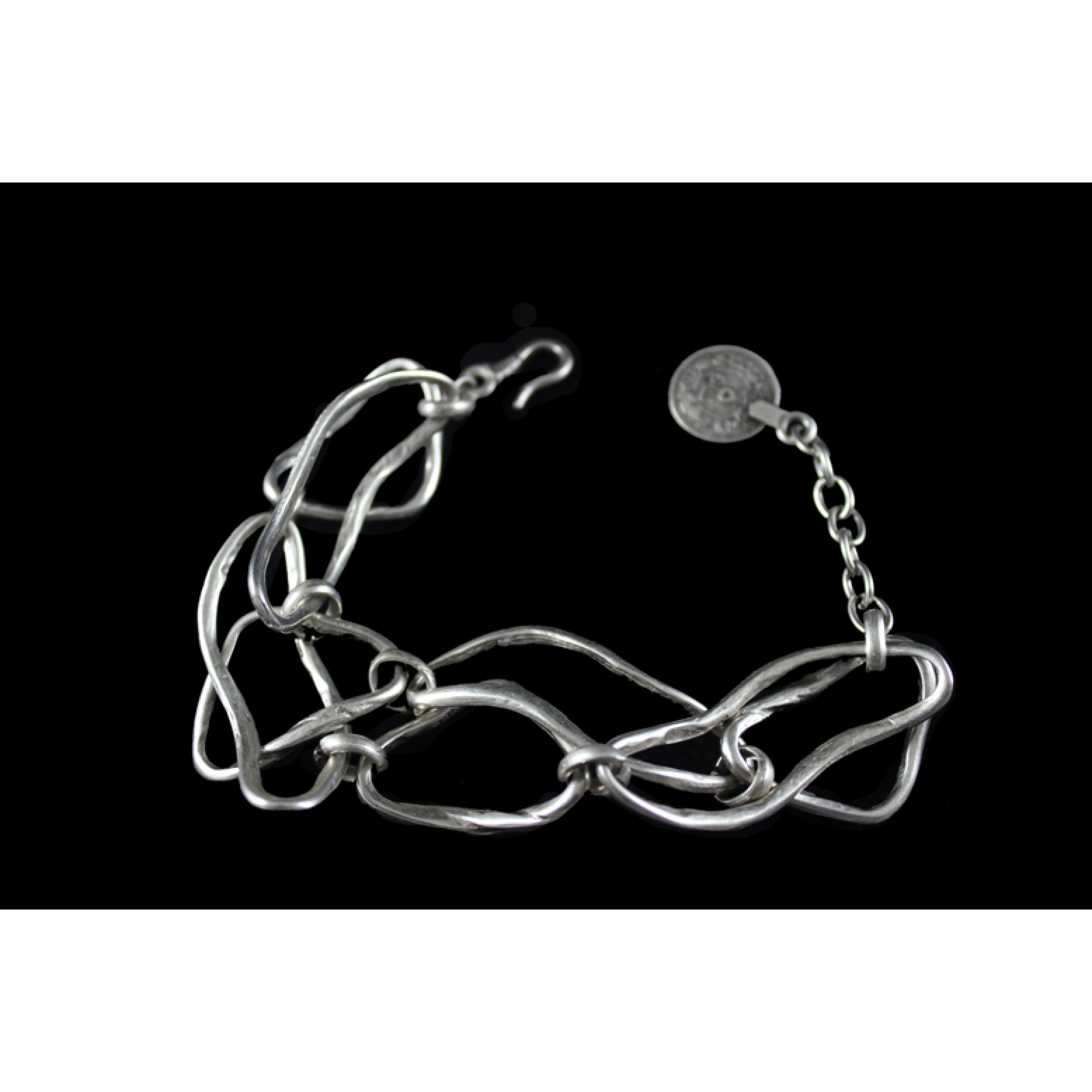 AB-137 - Silver Plated Zamac/Pewter Bracelet