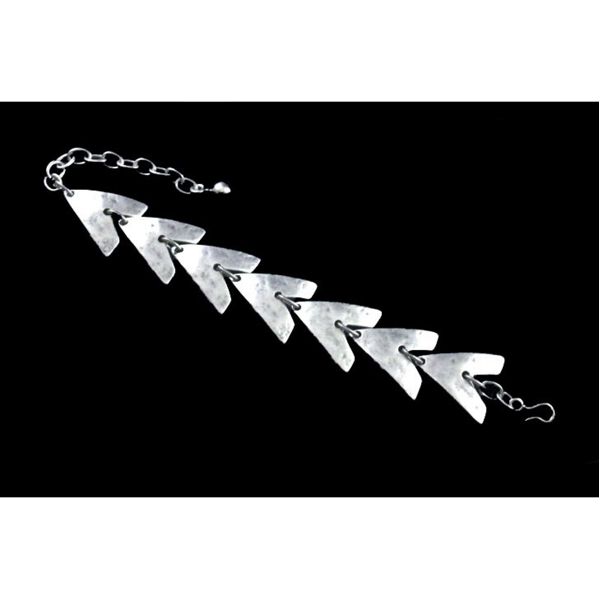 AB-140 - Silver Plated Zamac/Pewter Bracelet