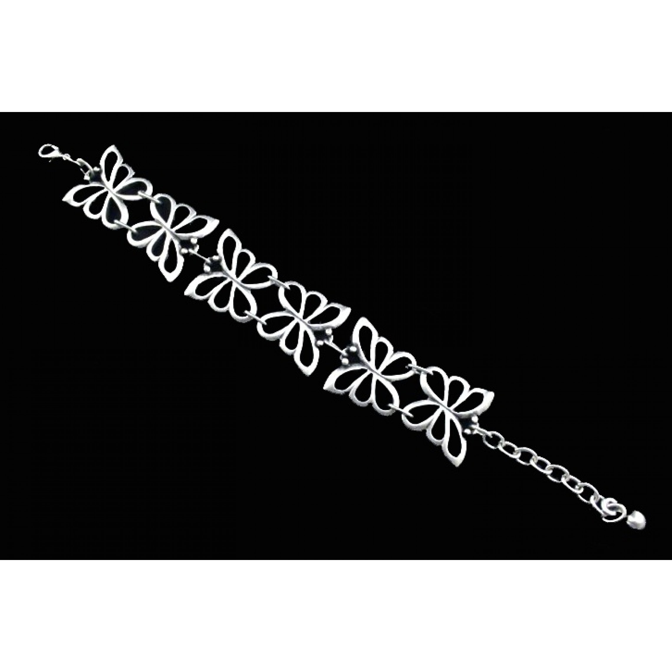 AB-141 - Silver Plated Zamac/Pewter Bracelet