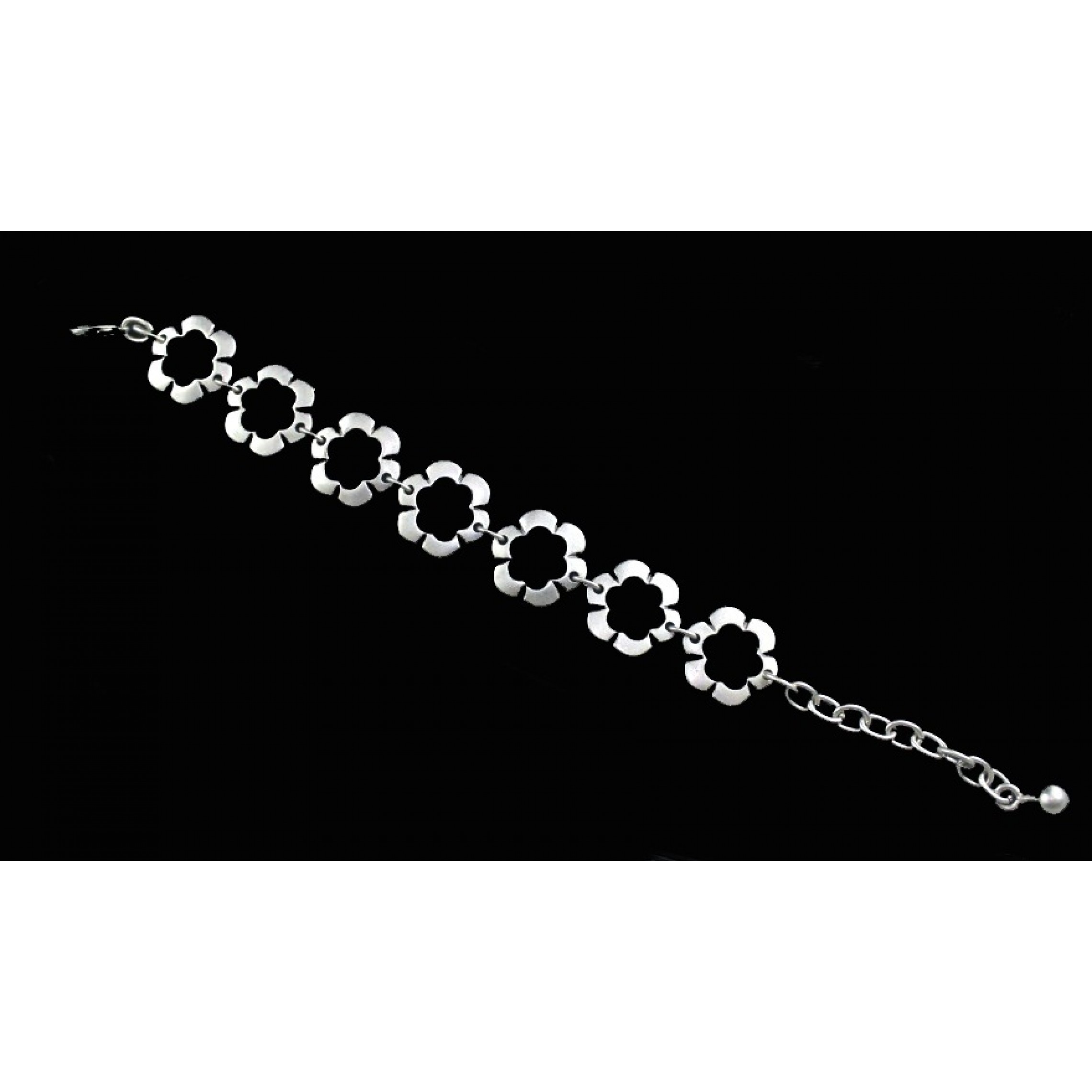 AB-146 - Silver Plated Zamac/Pewter Bracelet