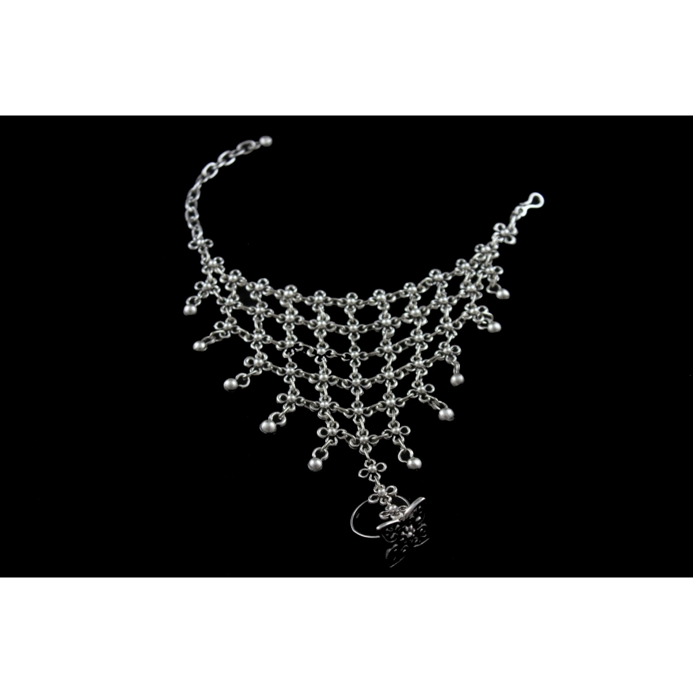 AB-193 - Silver Plated Zamac/Pewter Bracelet