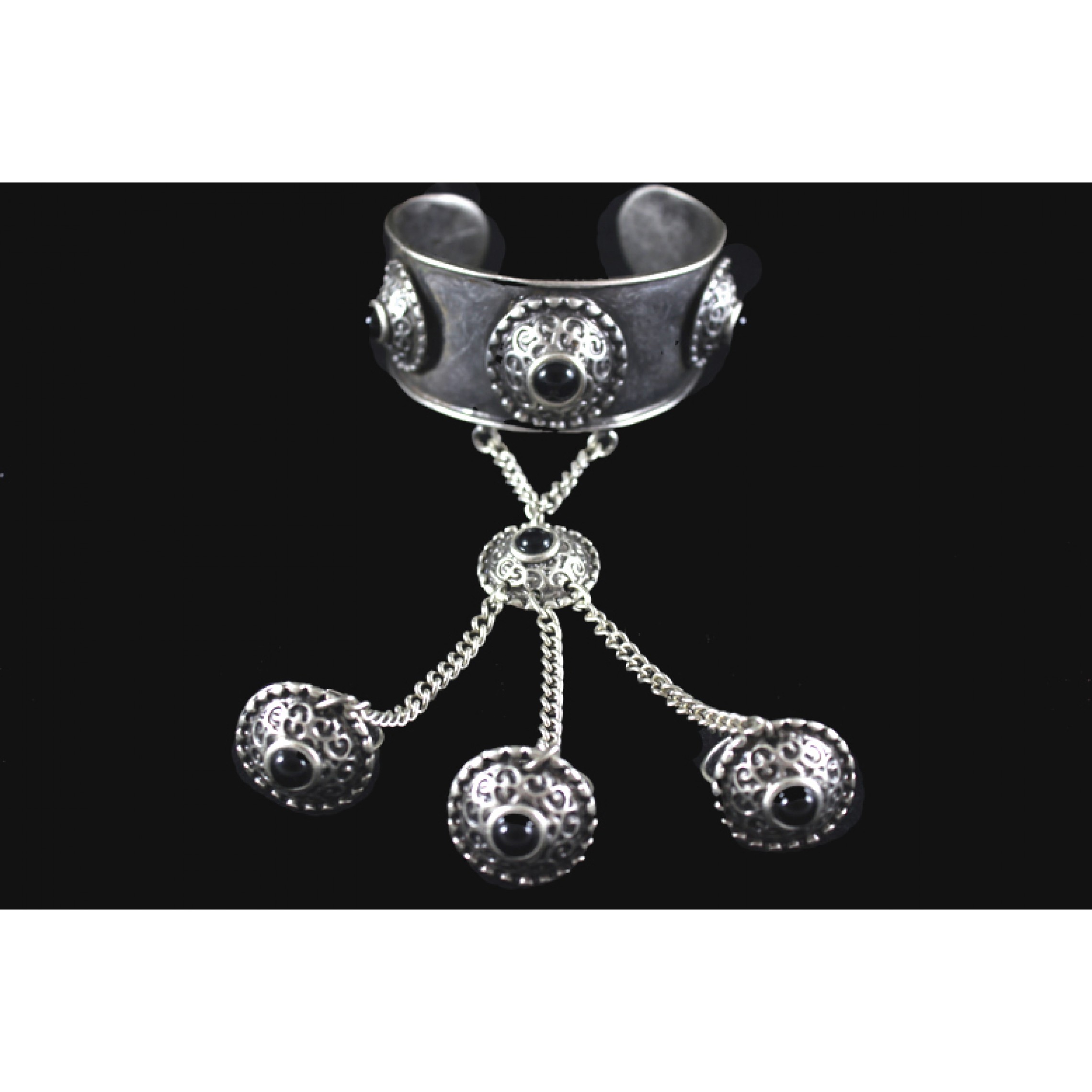 AB-203 - Silver Plated Zamac/Pewter Bracelet