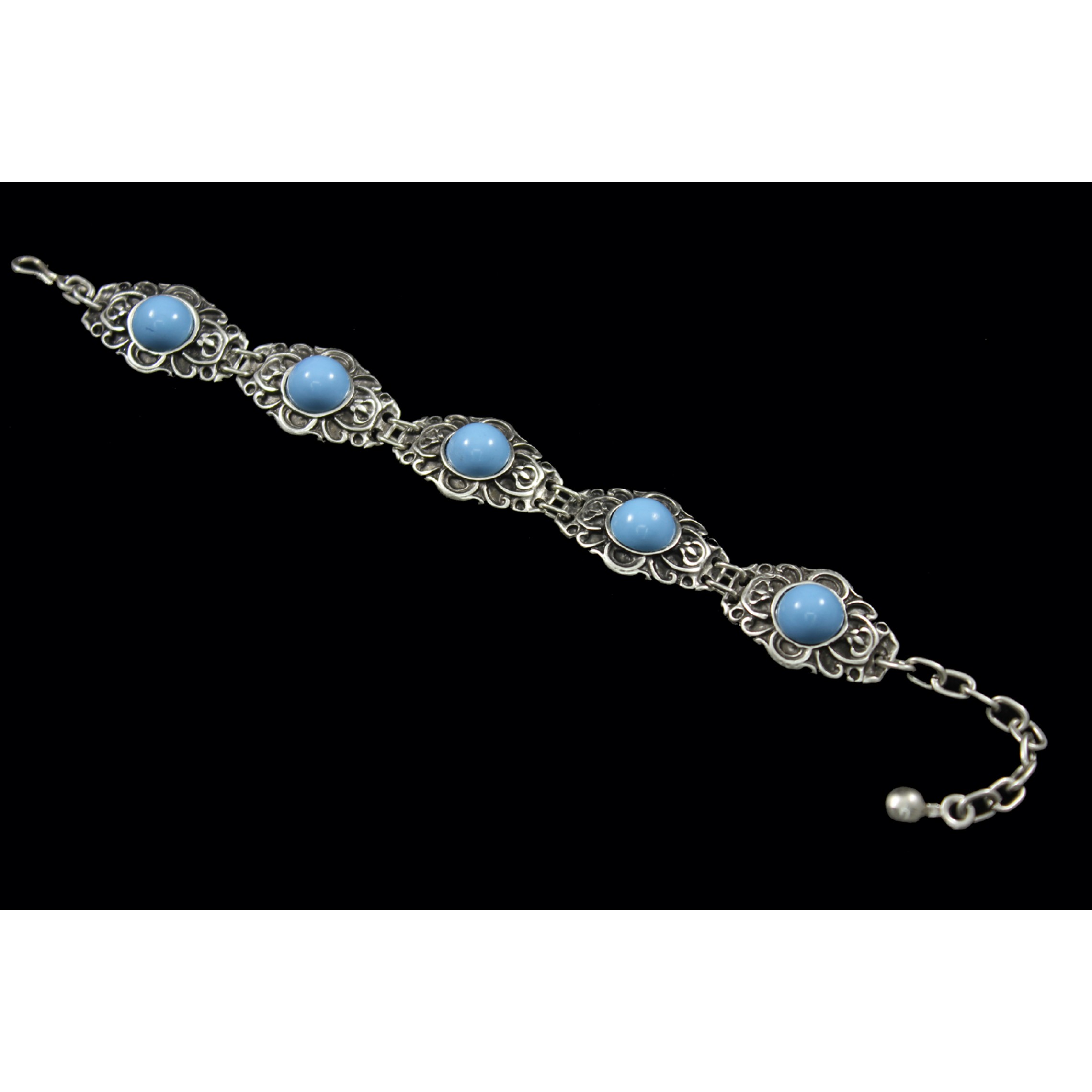 AB-233 - Silver Plated Zamac/Pewter Bracelet