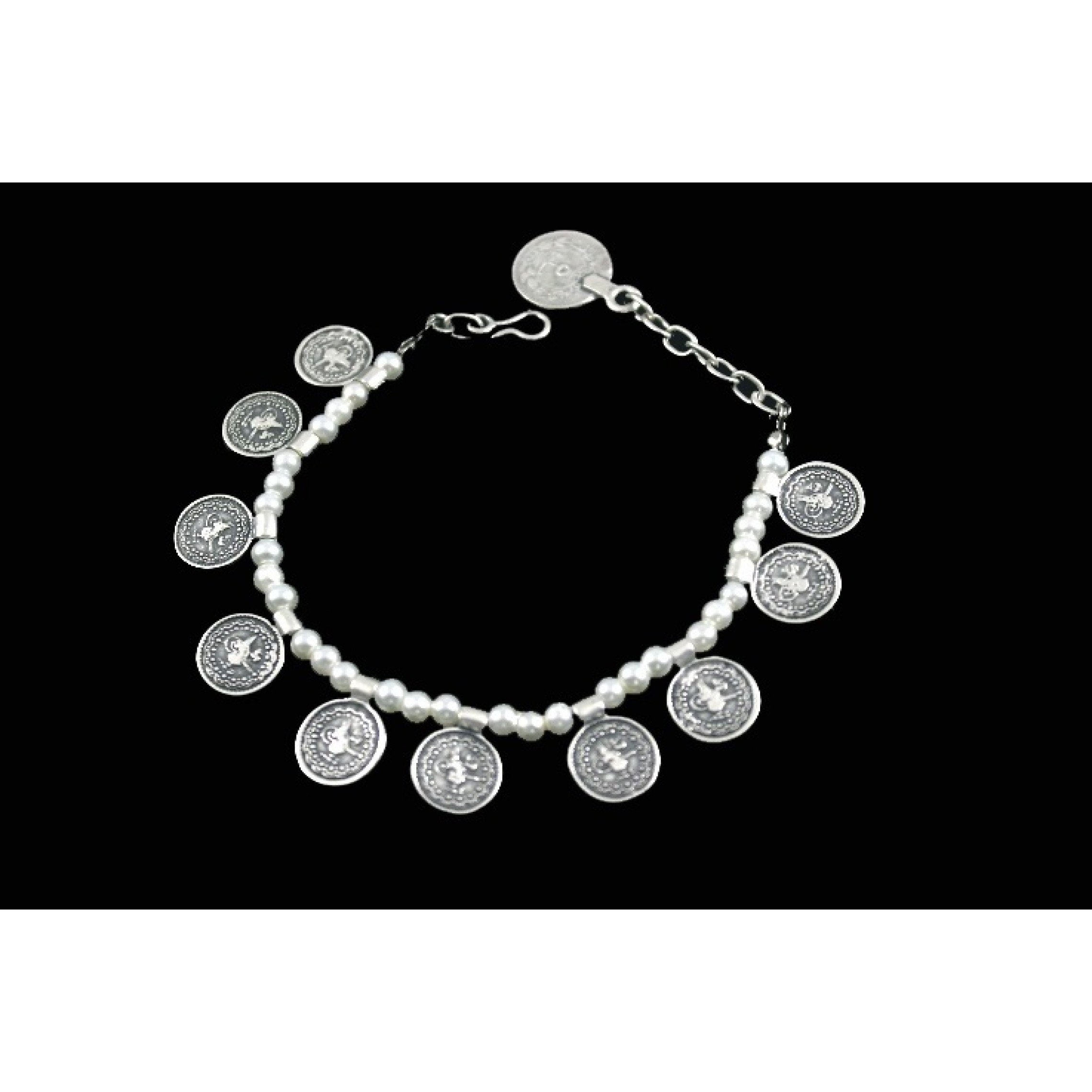 AB-242 - Silver Plated Zamac/Pewter Bracelet