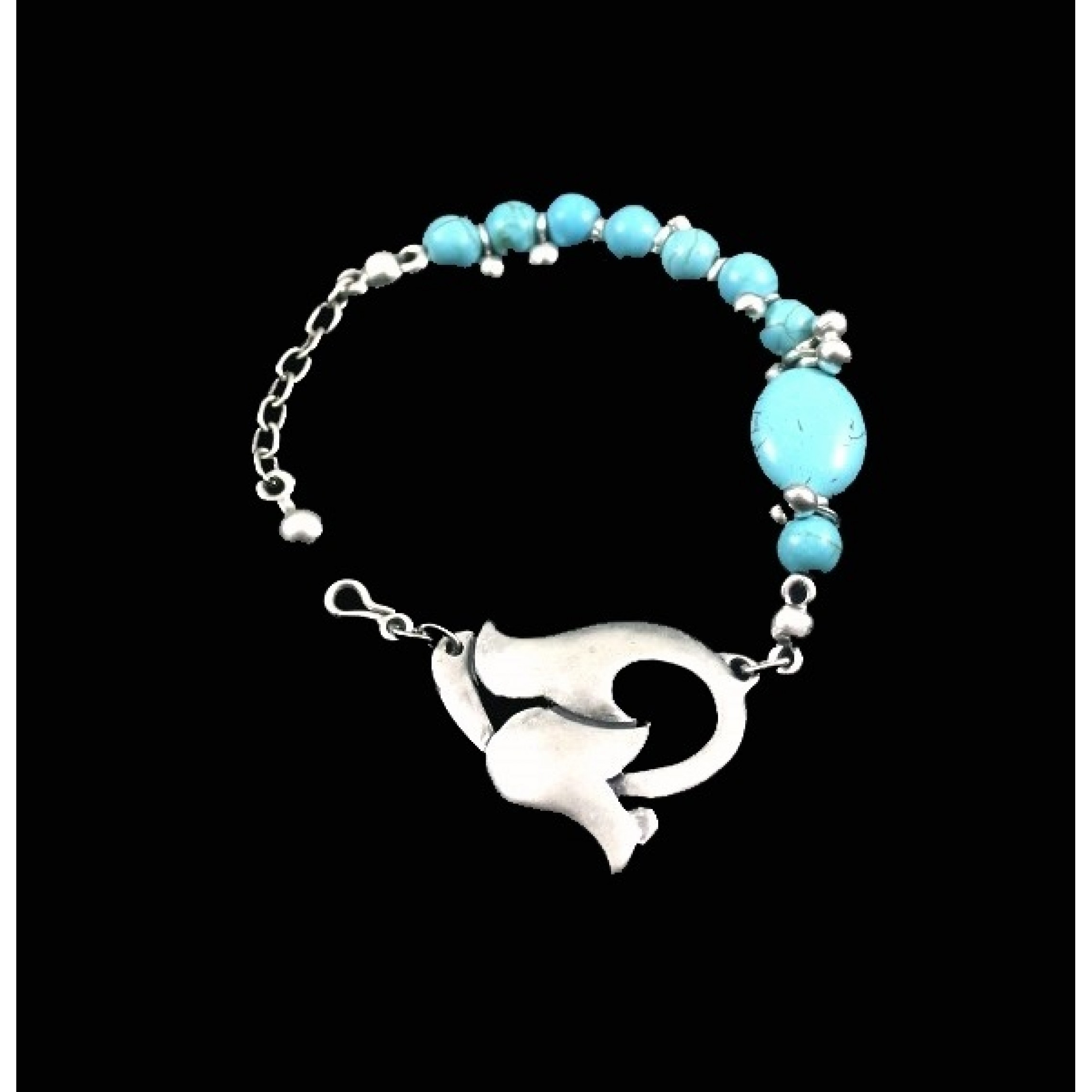 AB-246 - Silver Plated Zamac/Pewter Bracelet