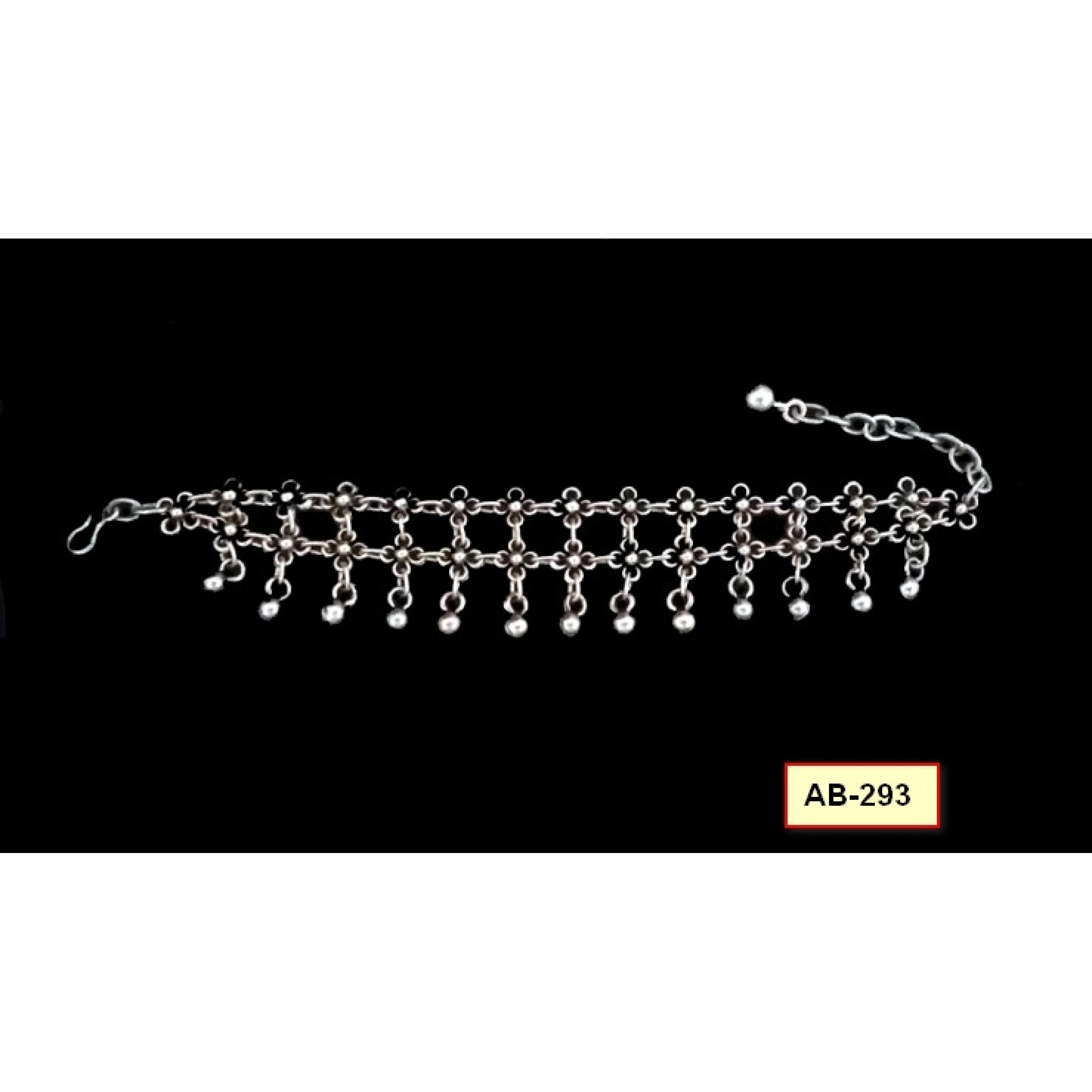 AB-293 - Silver Plated Zamac/Pewter Bracelet
