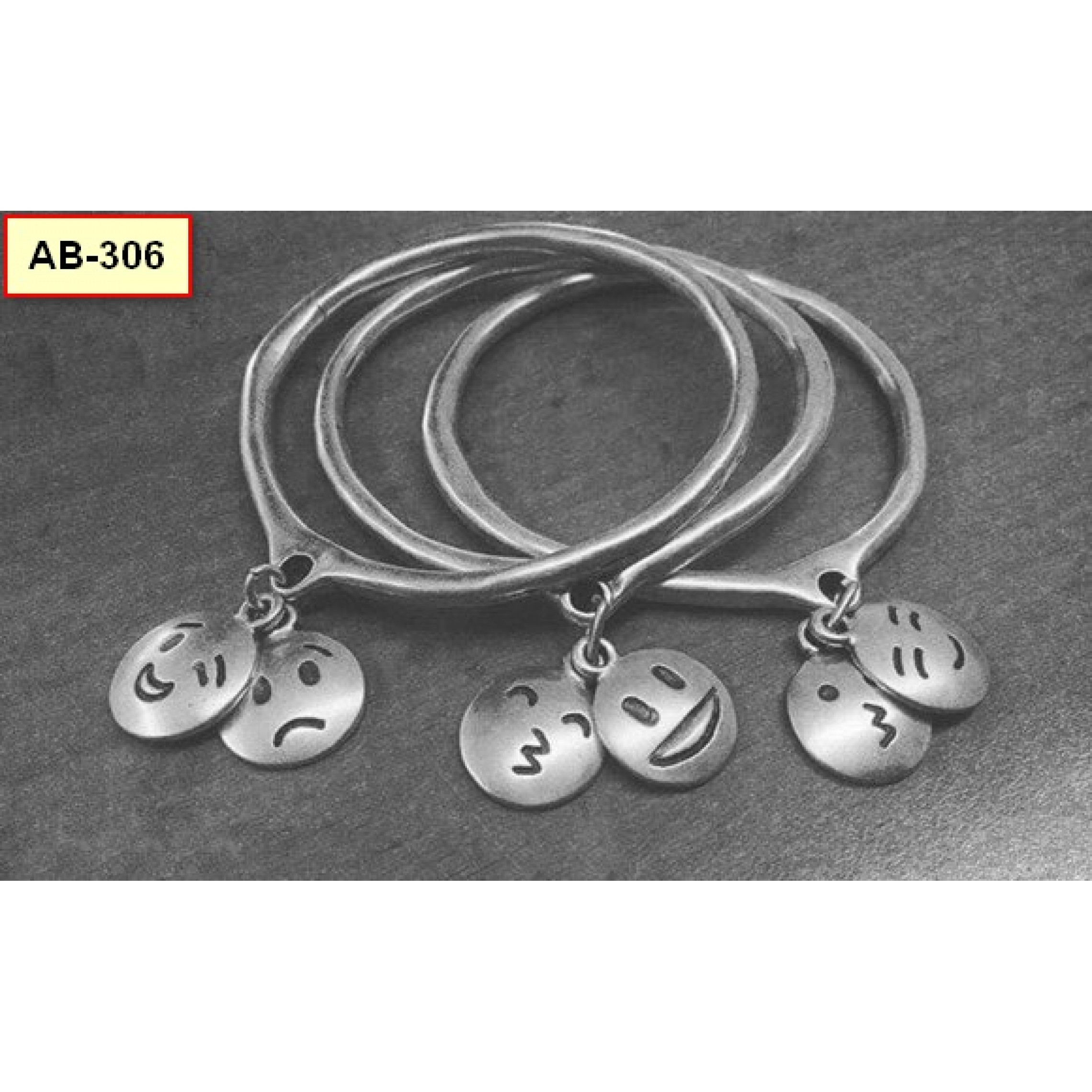 AB-306 - Silver Plated Zamac/Pewter Bracelet