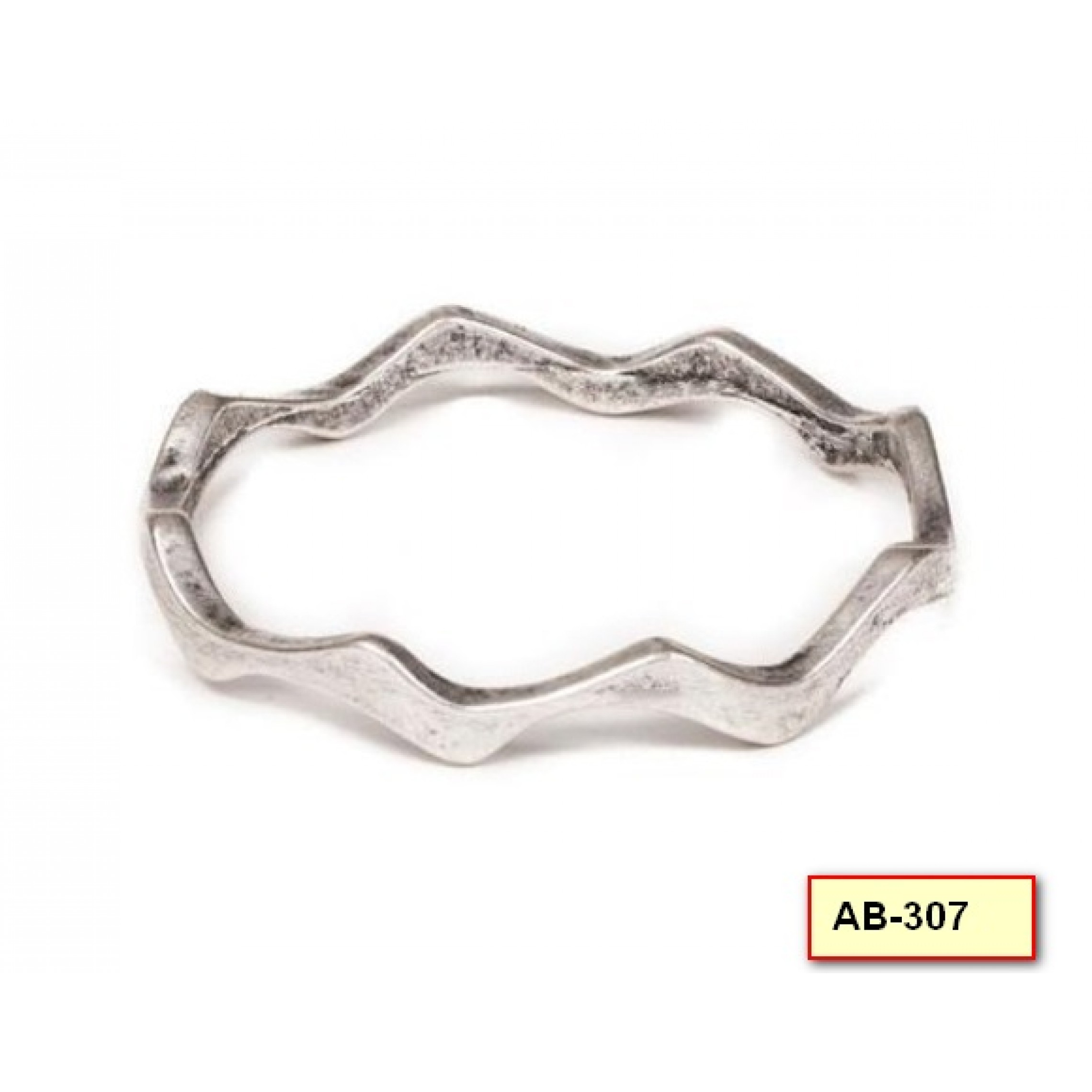 AB-307 - Silver Plated Zamac/Pewter Bracelet