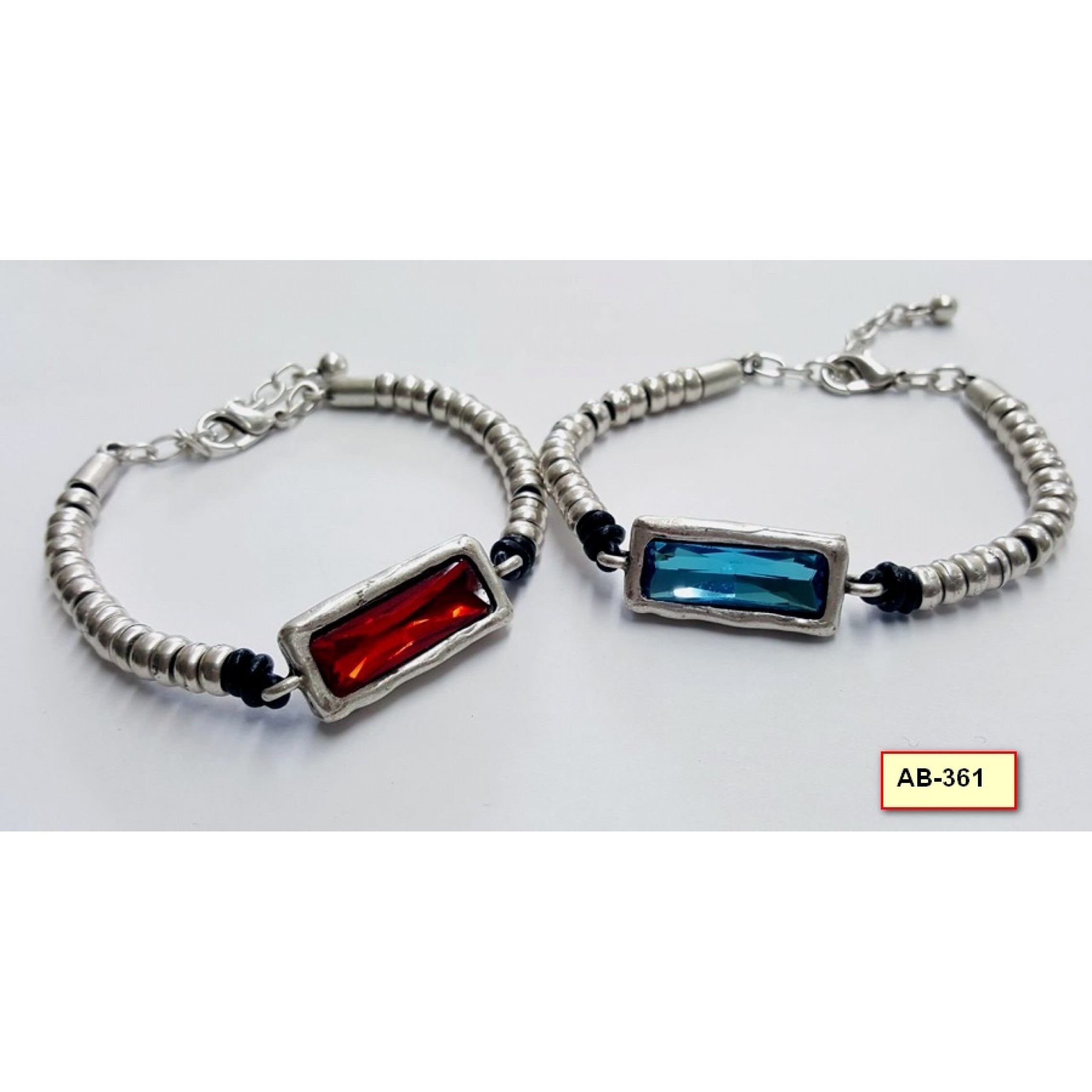 AB-361 - Silver Plated Zamac/Pewter Bracelet