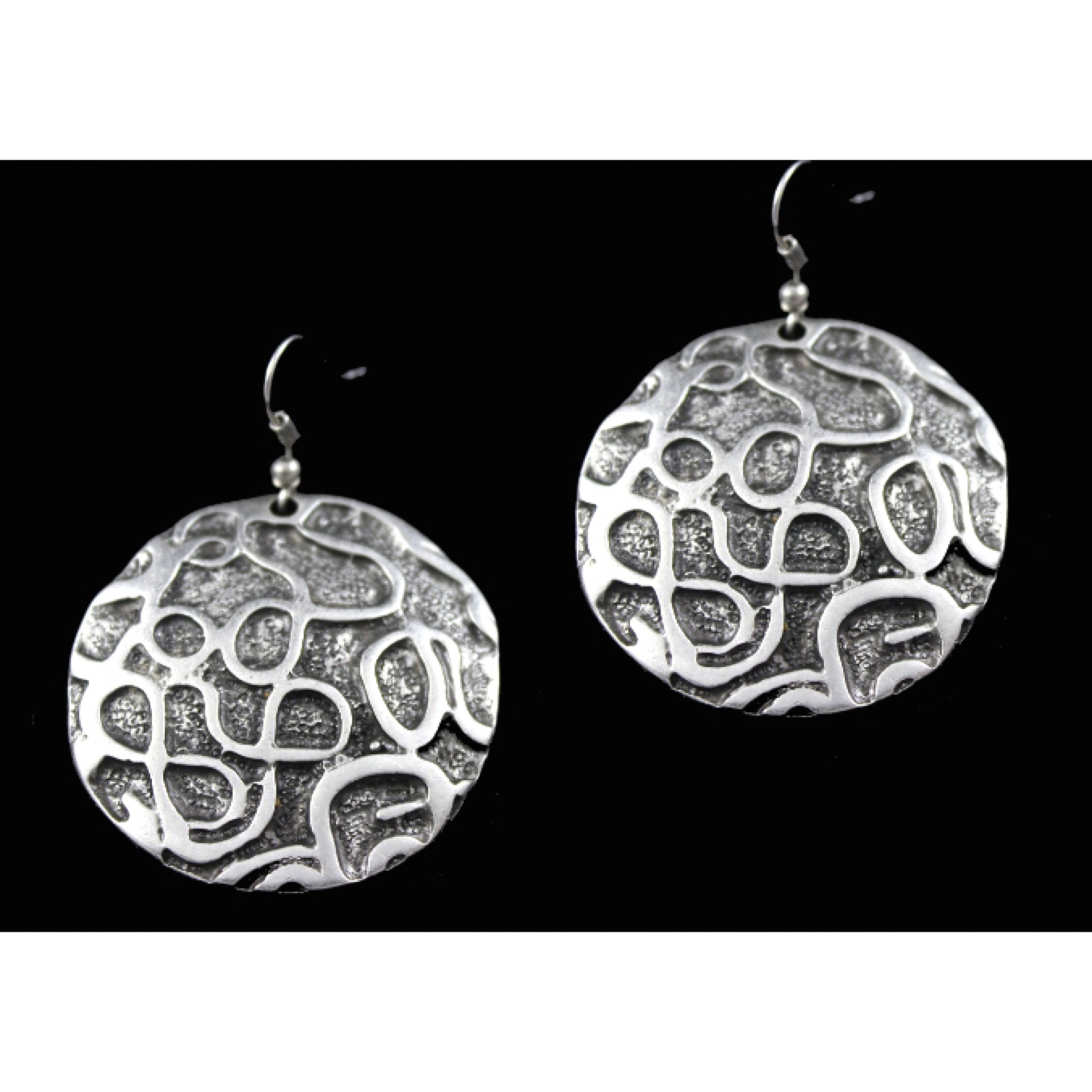 AE-003 - Silver Plated Zamac/Pewter Earrings