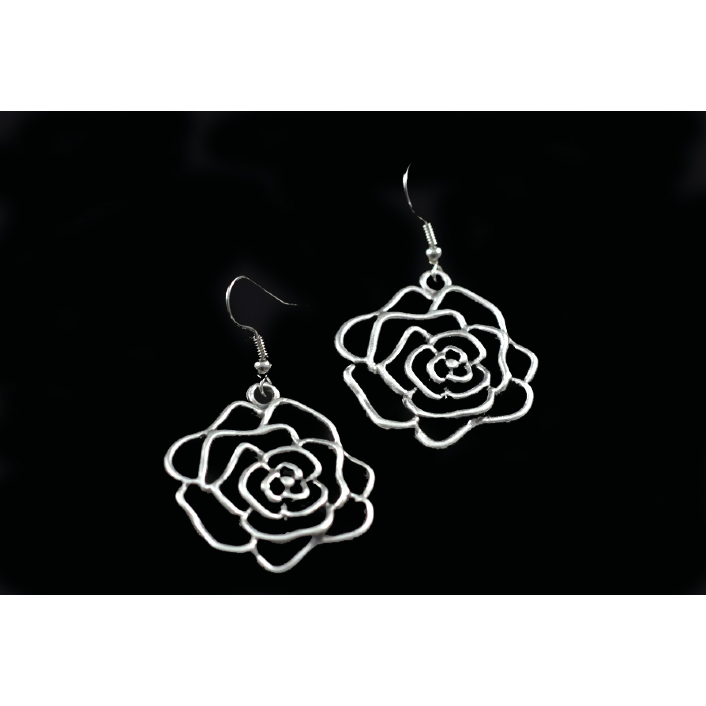 AE-018 - Silver Plated Zamac/Pewter Earrings