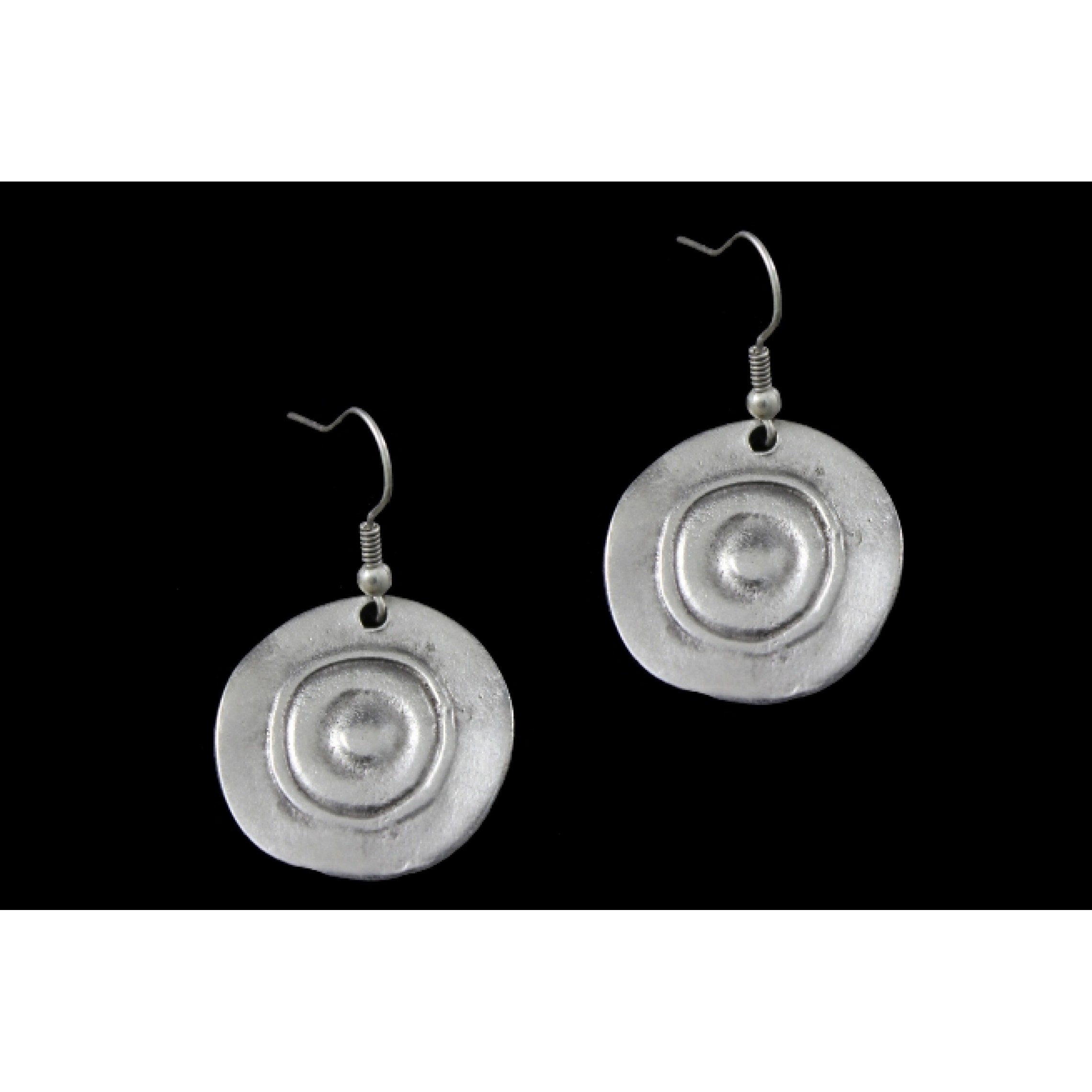 AE-024 - Silver Plated Zamac/Pewter Earrings