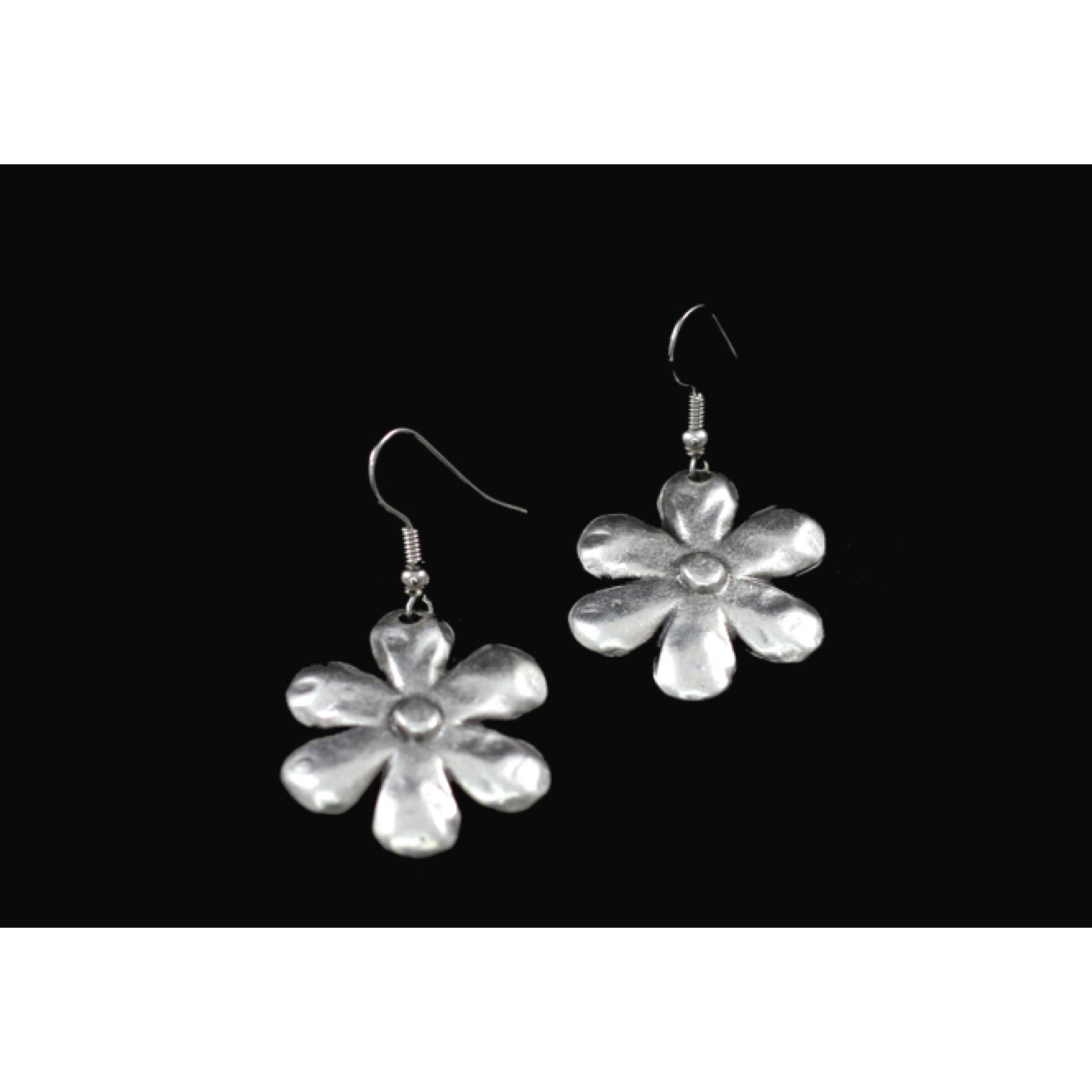 AE-026 - Silver Plated Zamac/Pewter Earrings