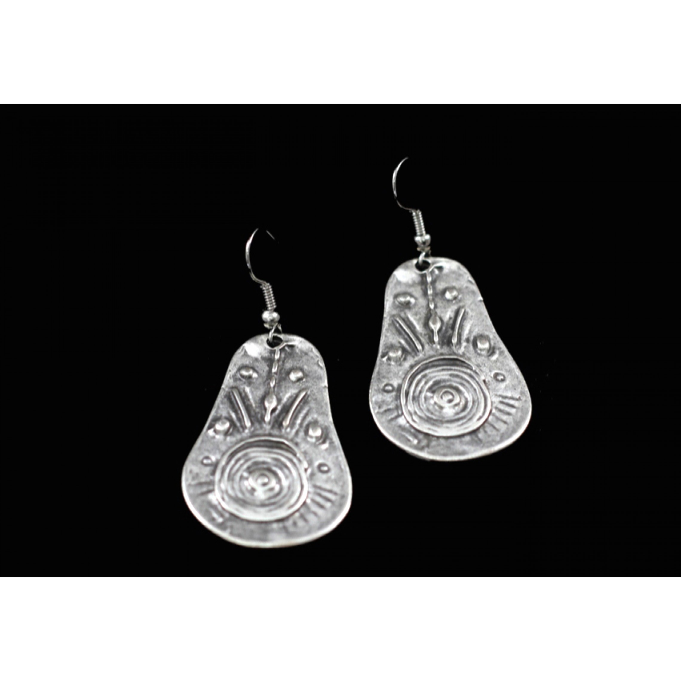 AE-027 - Silver Plated Zamac/Pewter Earrings