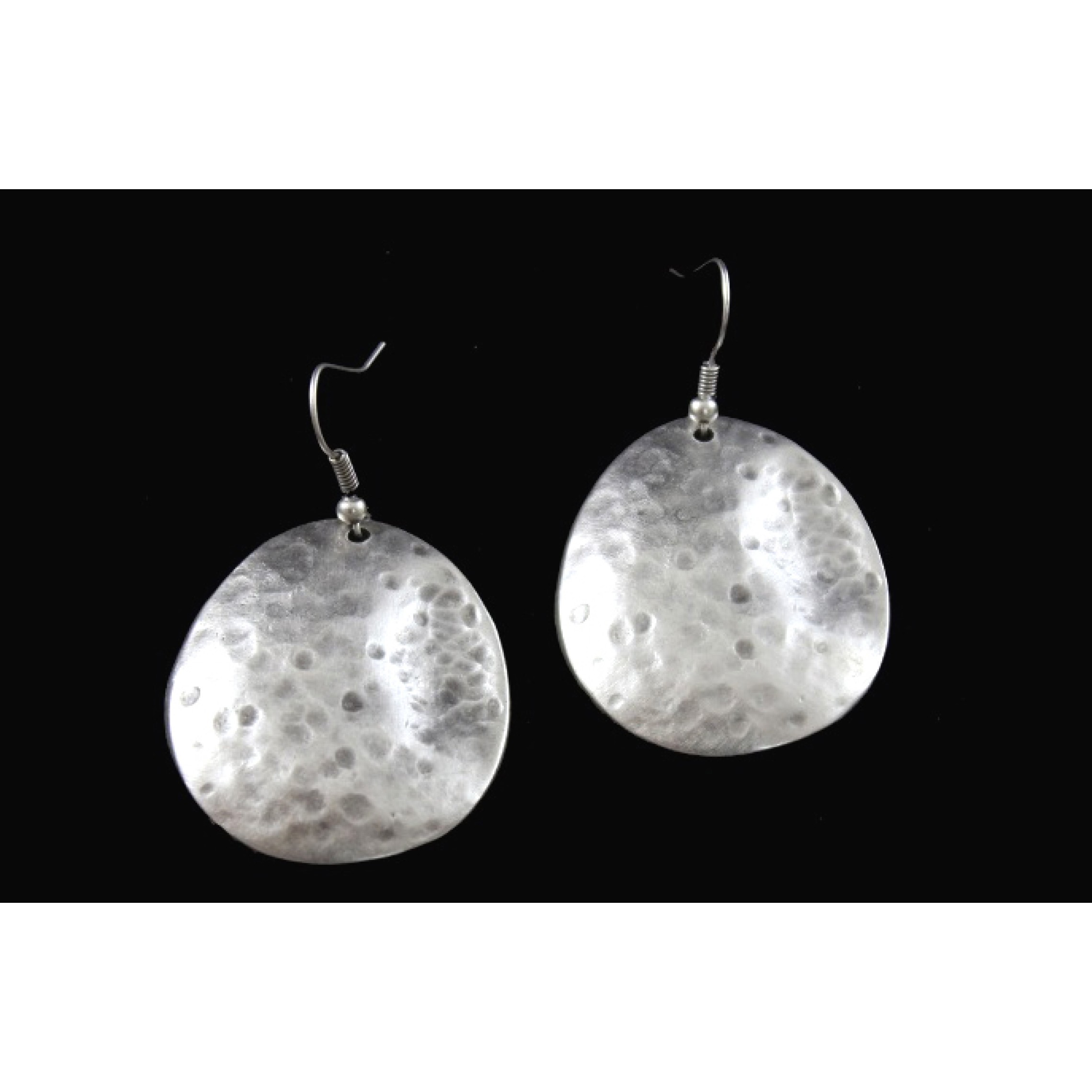 AE-030 - Silver Plated Zamac/Pewter Earrings