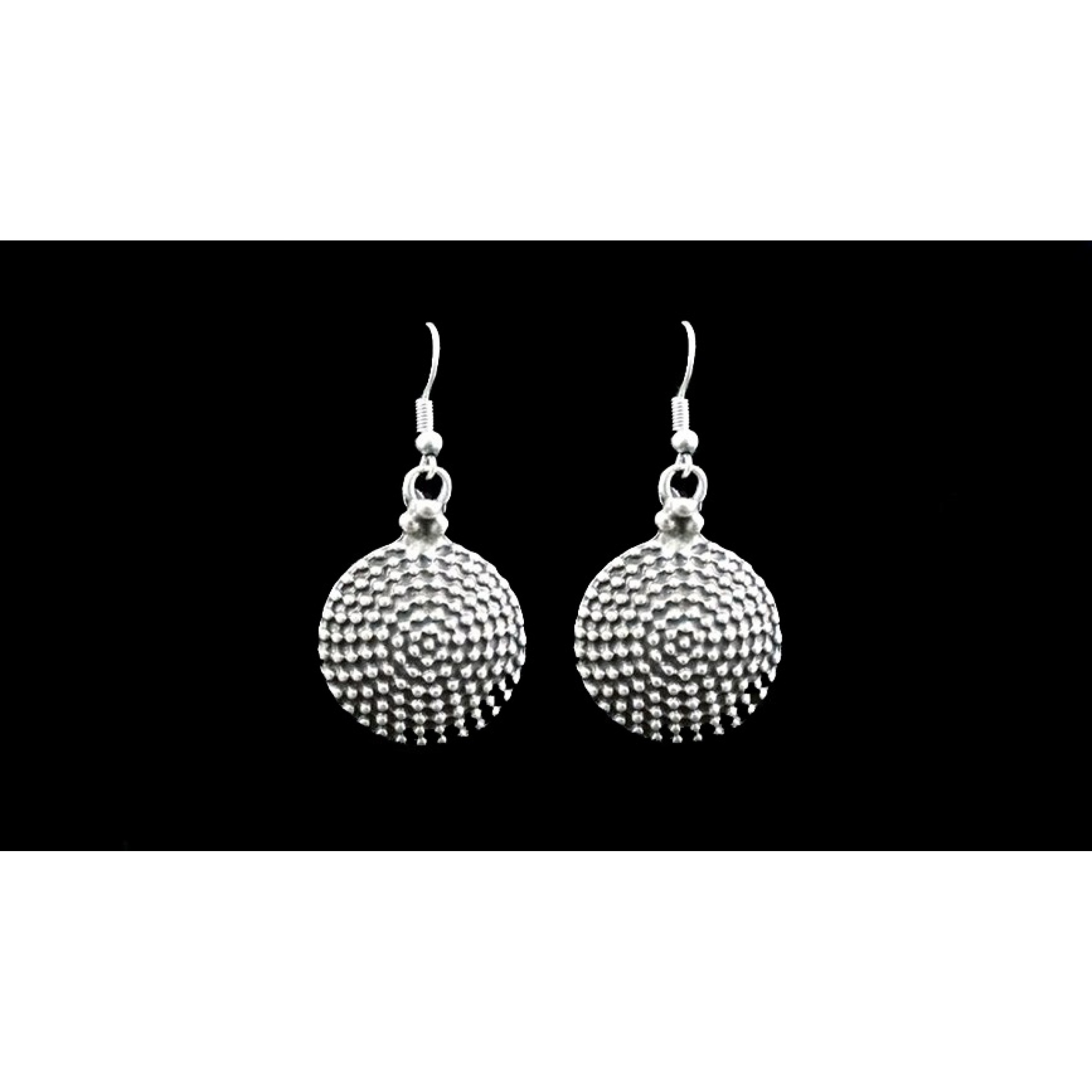 AE-064 - Silver Plated Zamac/Pewter Earrings
