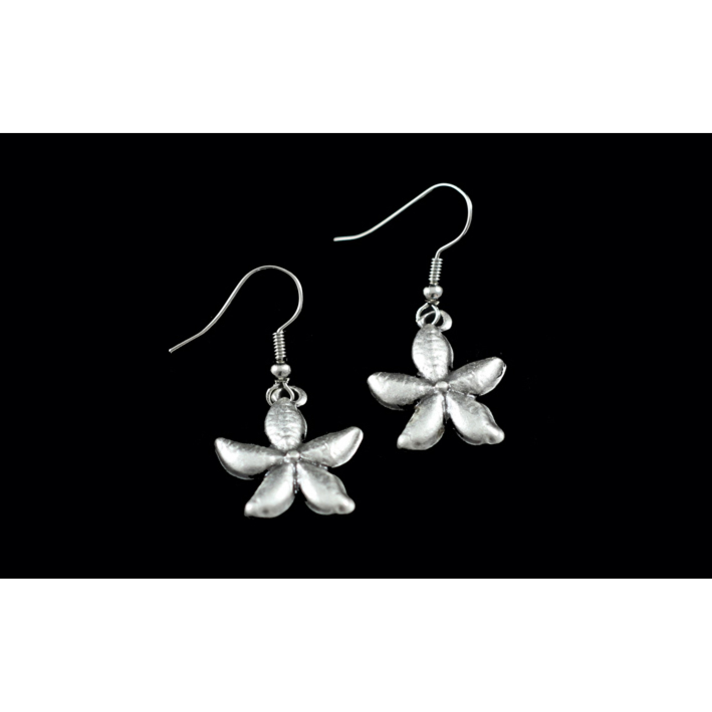 AE-077 - Silver Plated Zamac/Pewter Earrings