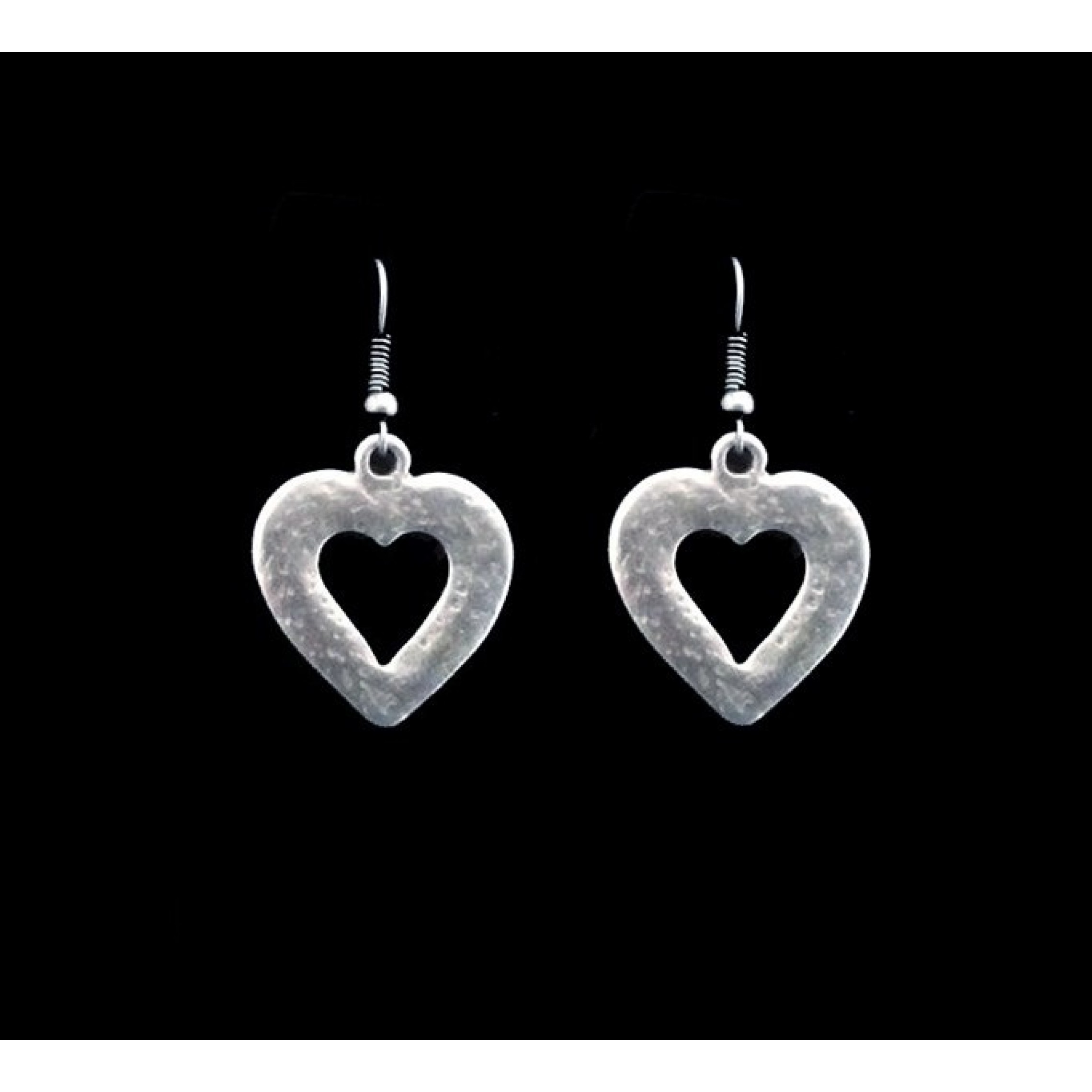 AE-078 - Silver Plated Zamac/Pewter Earrings