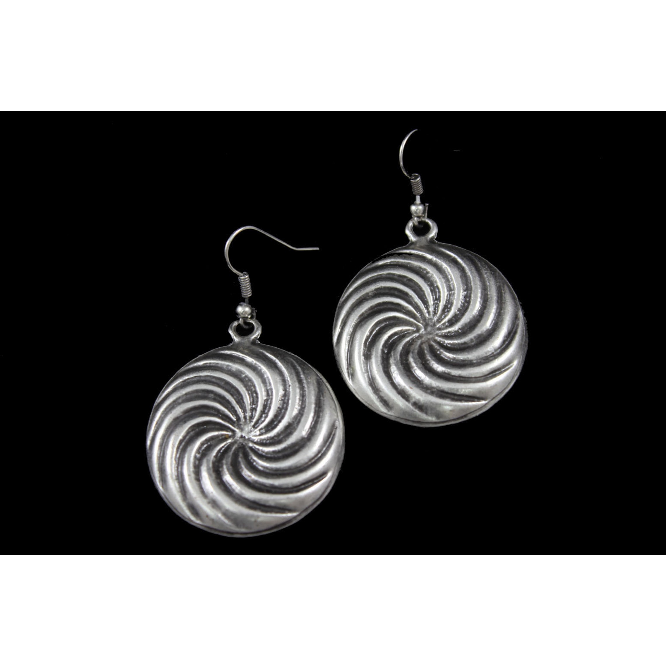 AE-098 - Silver Plated Zamac/Pewter Earrings
