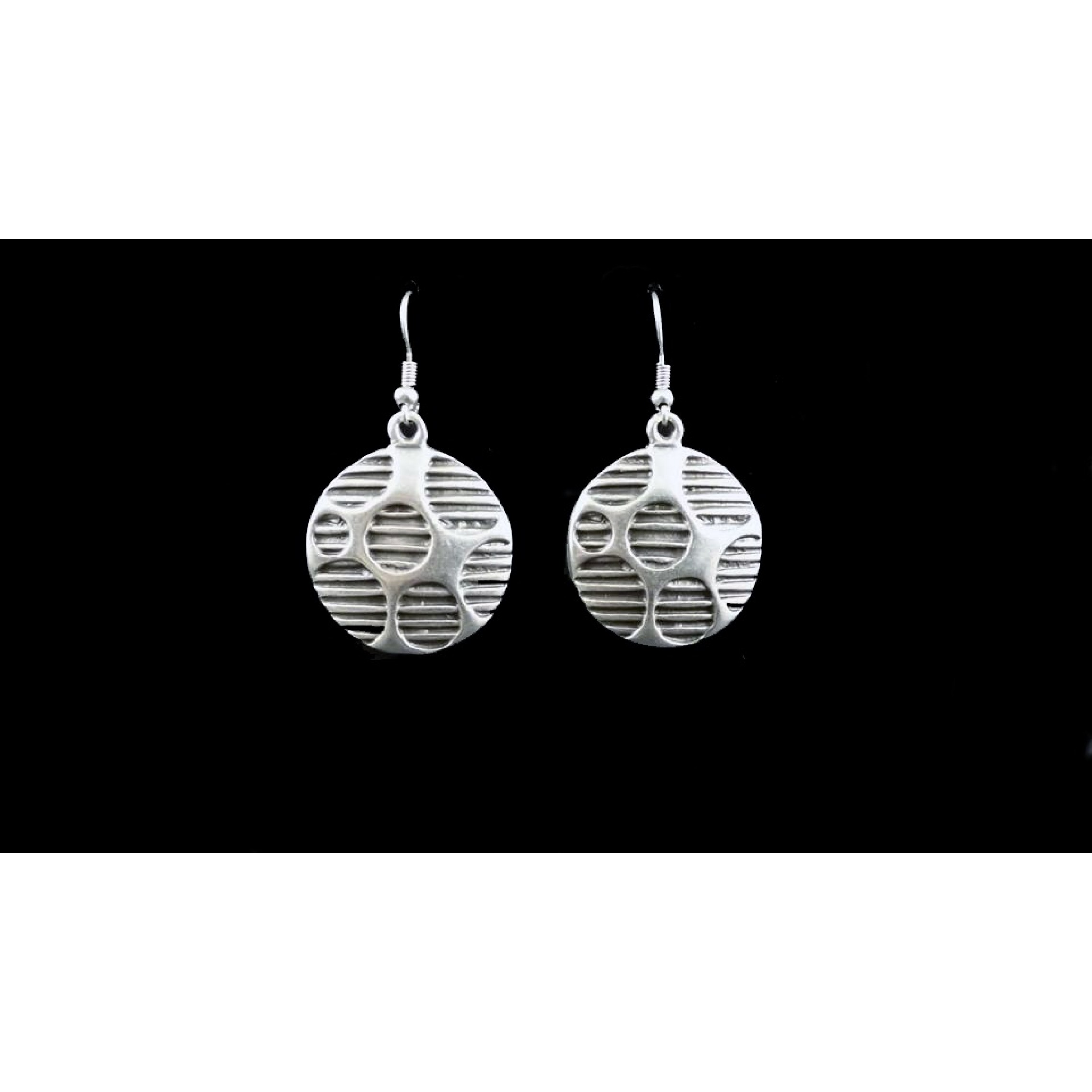 AE-109 - Silver Plated Zamac/Pewter Earrings