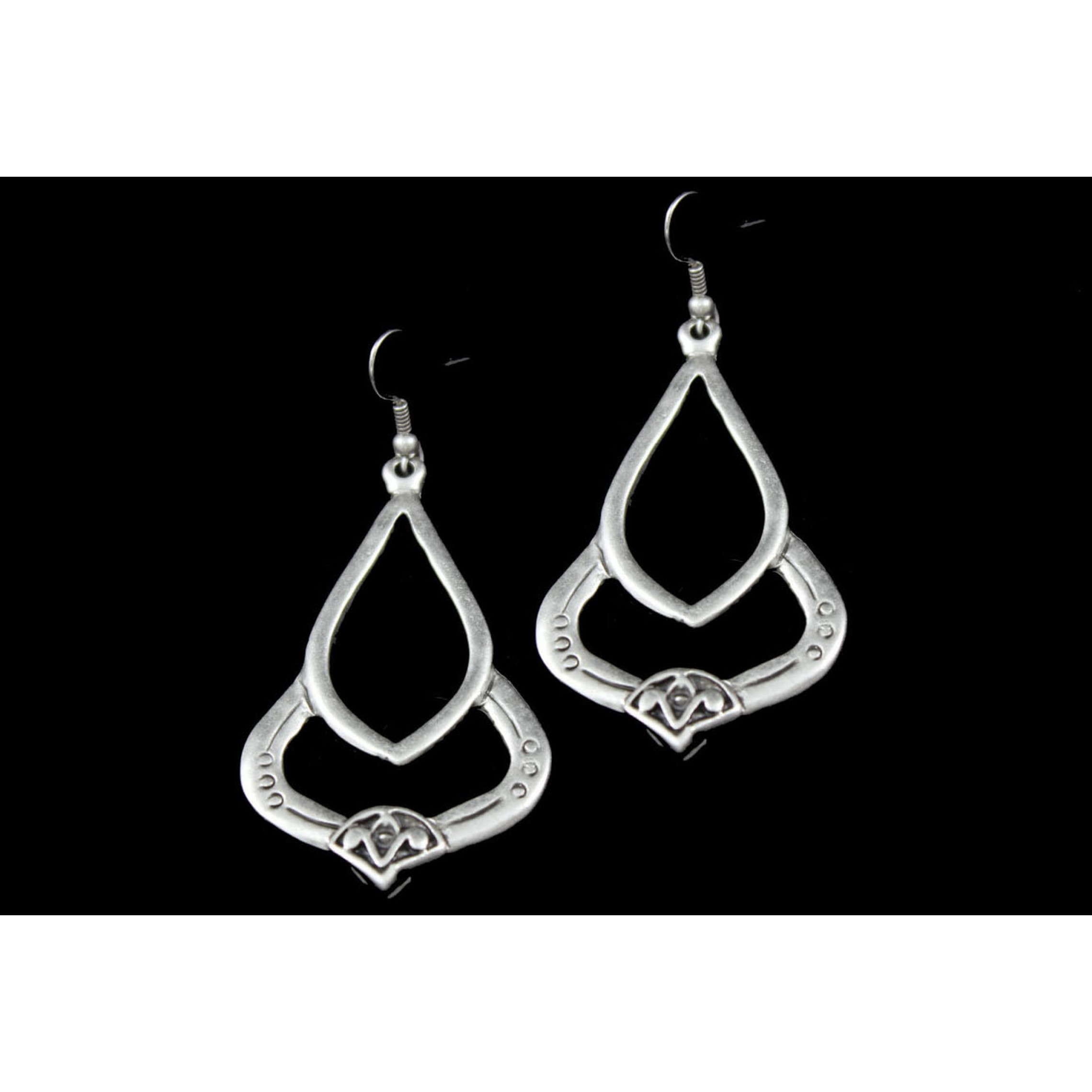 AE-119 - Silver Plated Zamac/Pewter Earrings