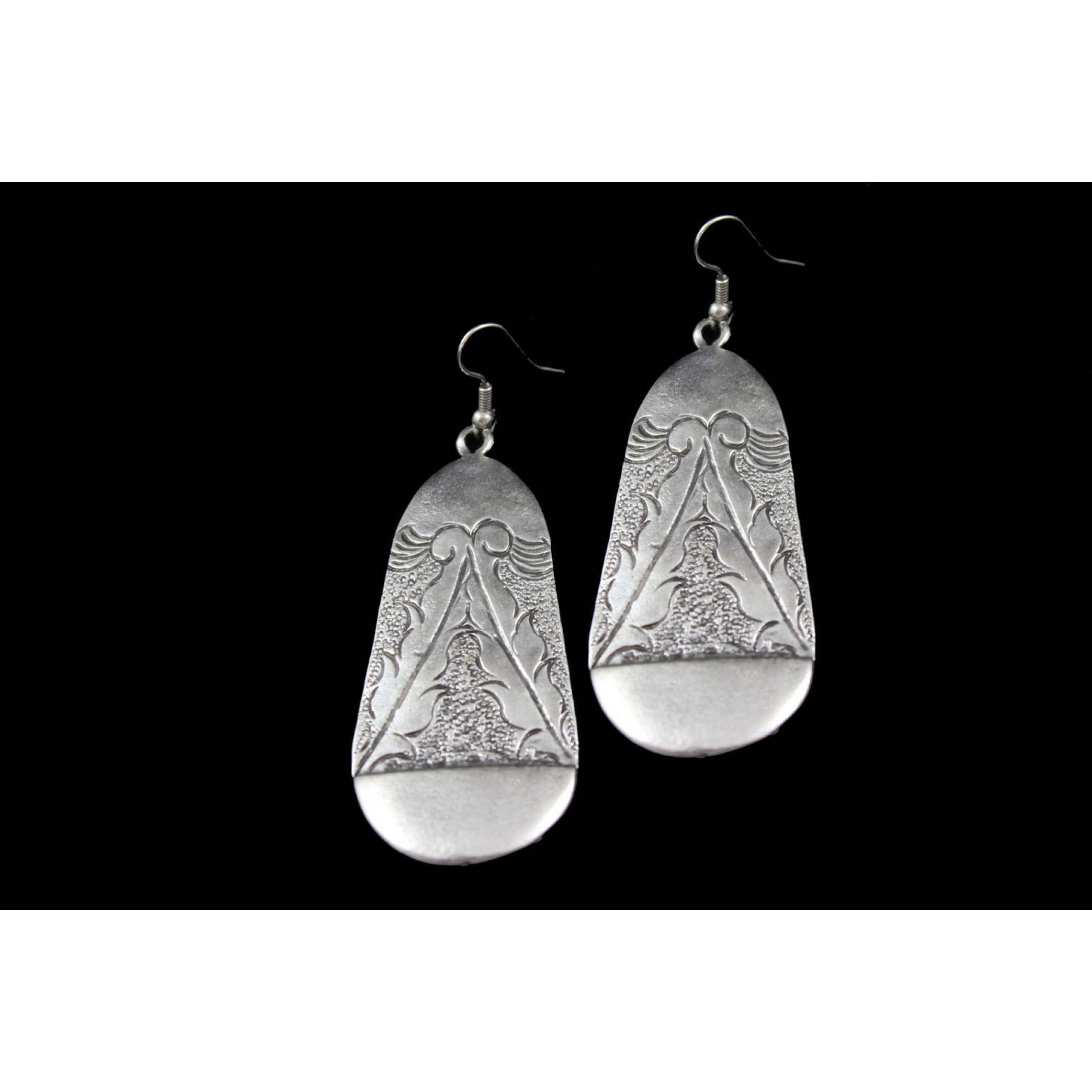 AE-126 - Silver Plated Zamac/Pewter Earrings