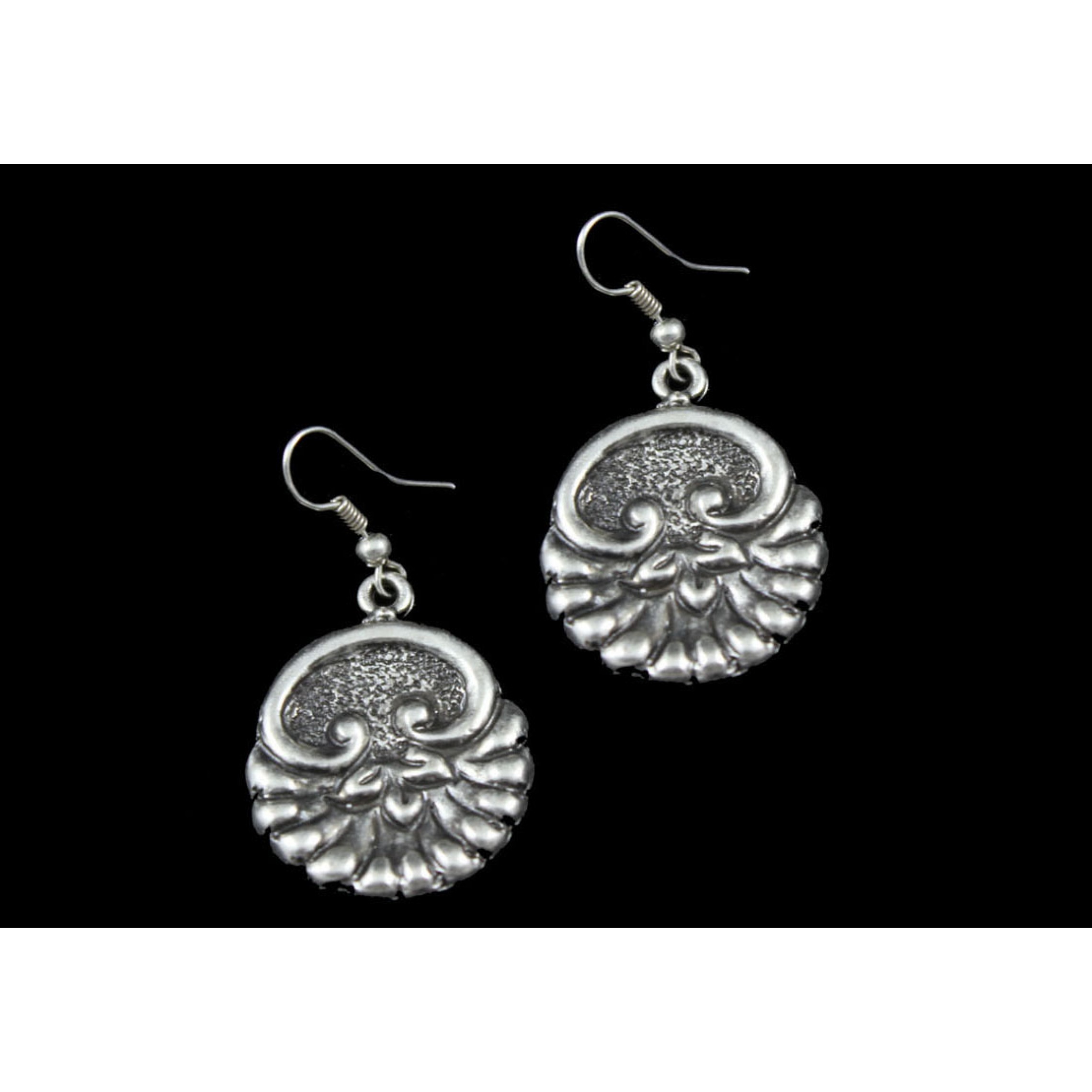 AE-150 - Silver Plated Zamac/Pewter Earrings