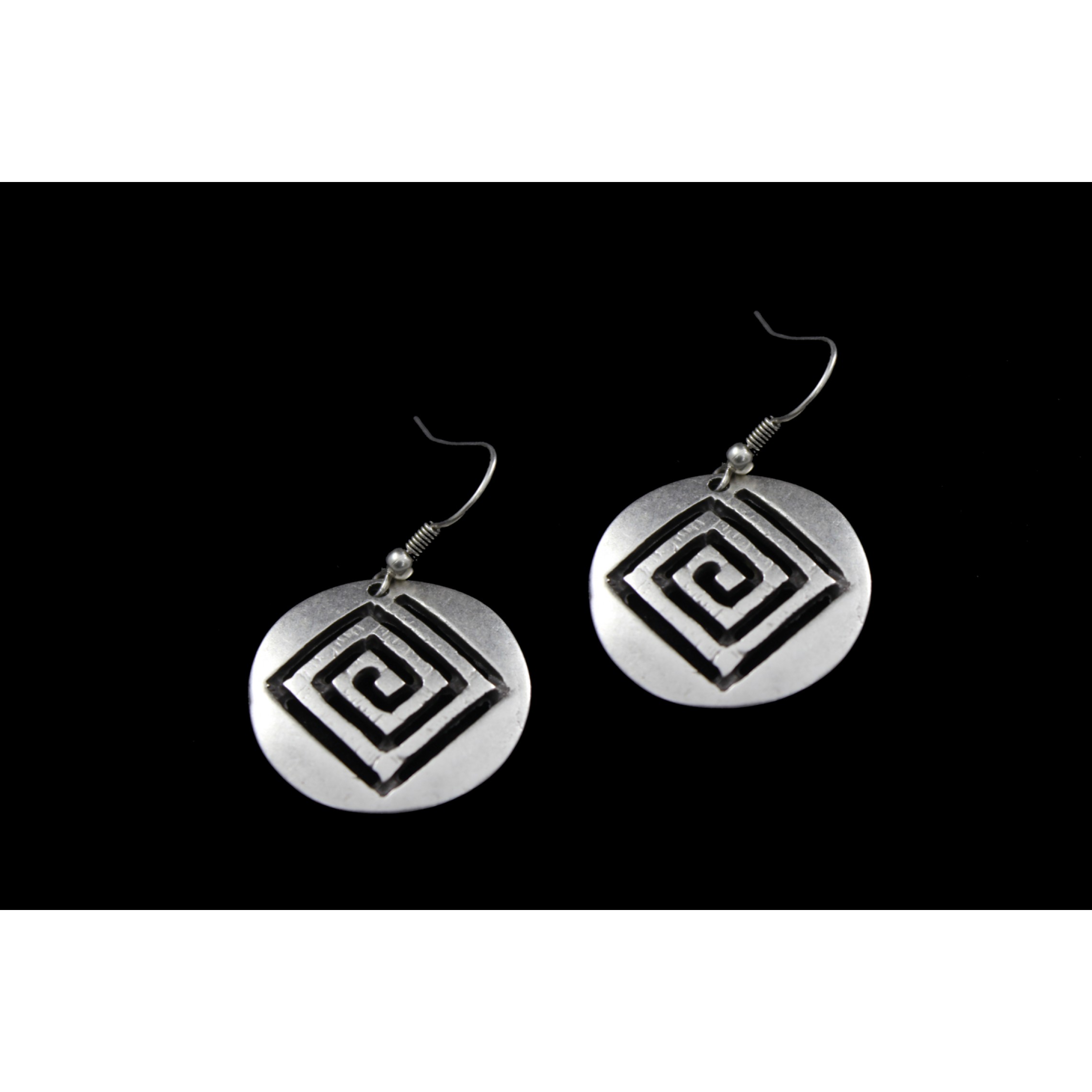 AE-167 - Silver Plated Zamac/Pewter Earrings