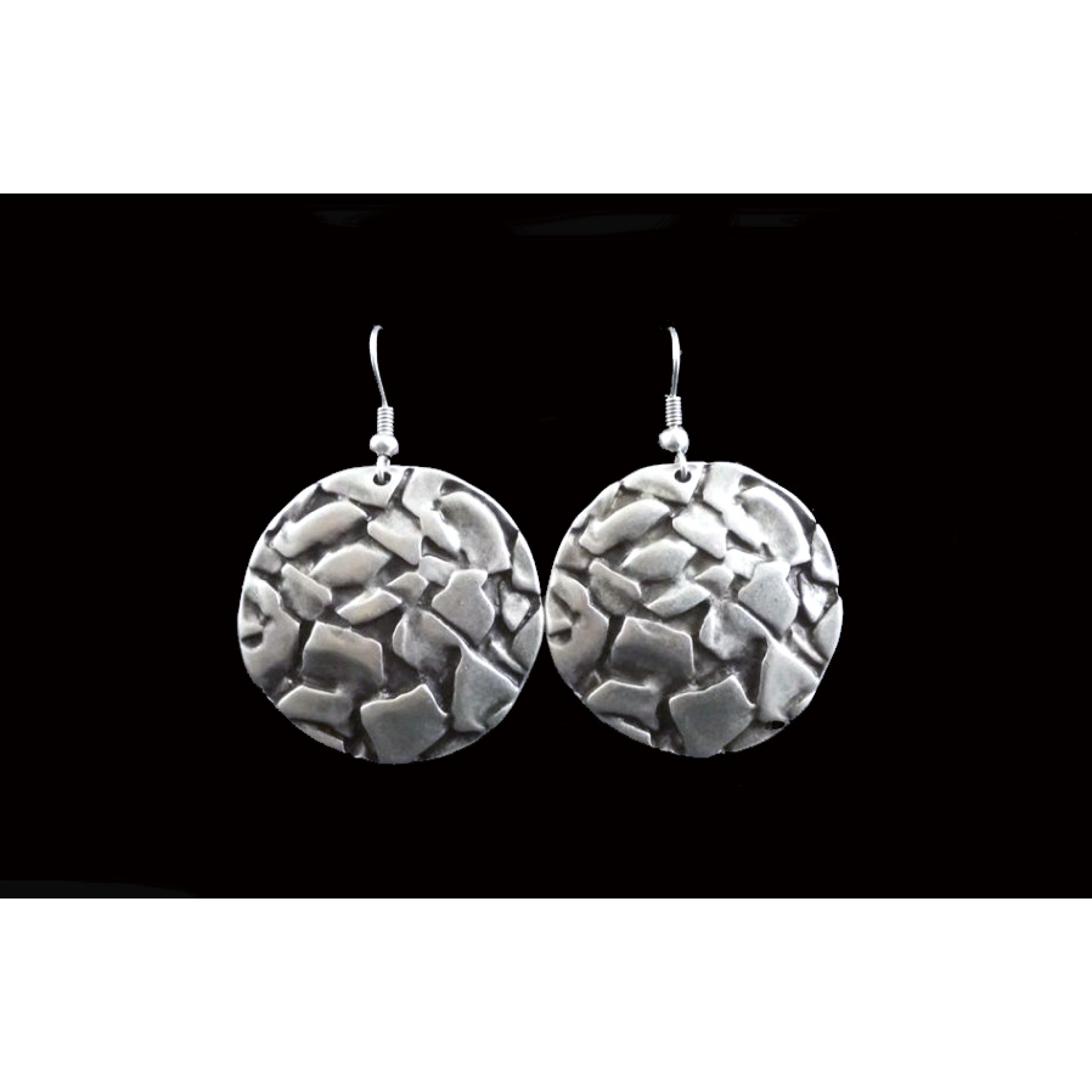 AE-225 - Silver Plated Zamac/Pewter Earrings
