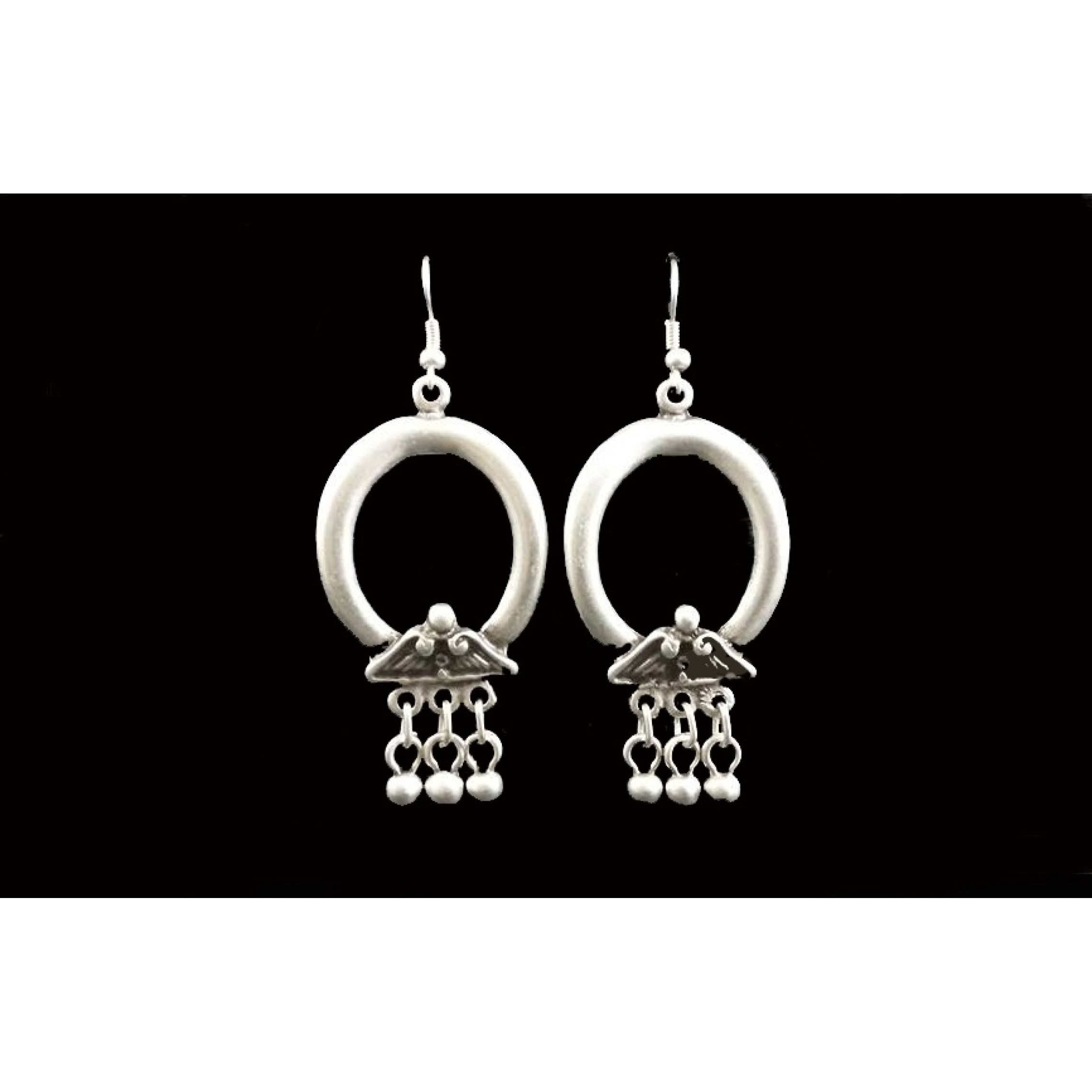 AE-226 - Silver Plated Zamac/Pewter Earrings