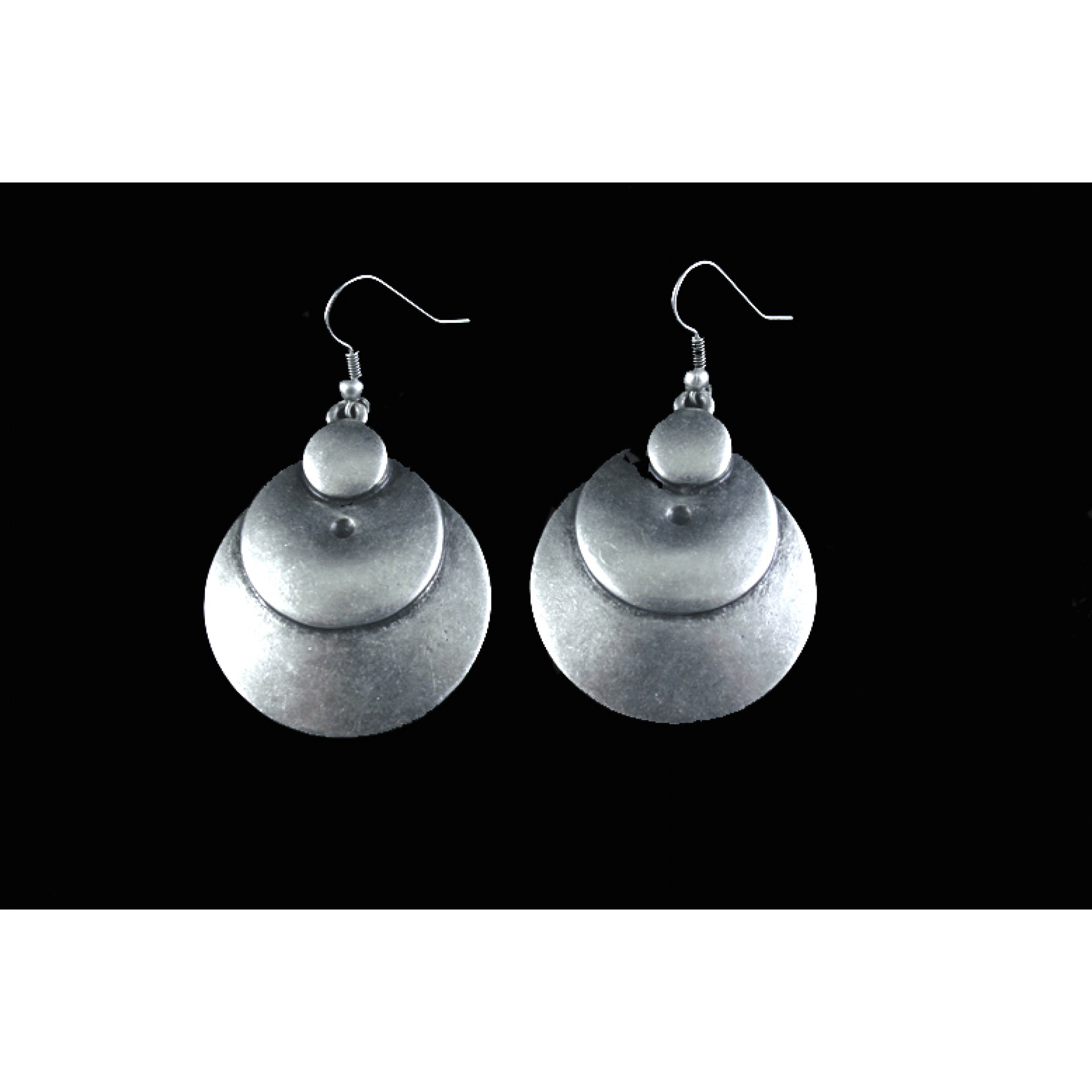 AE-232 - Silver Plated Zamac/Pewter Earrings