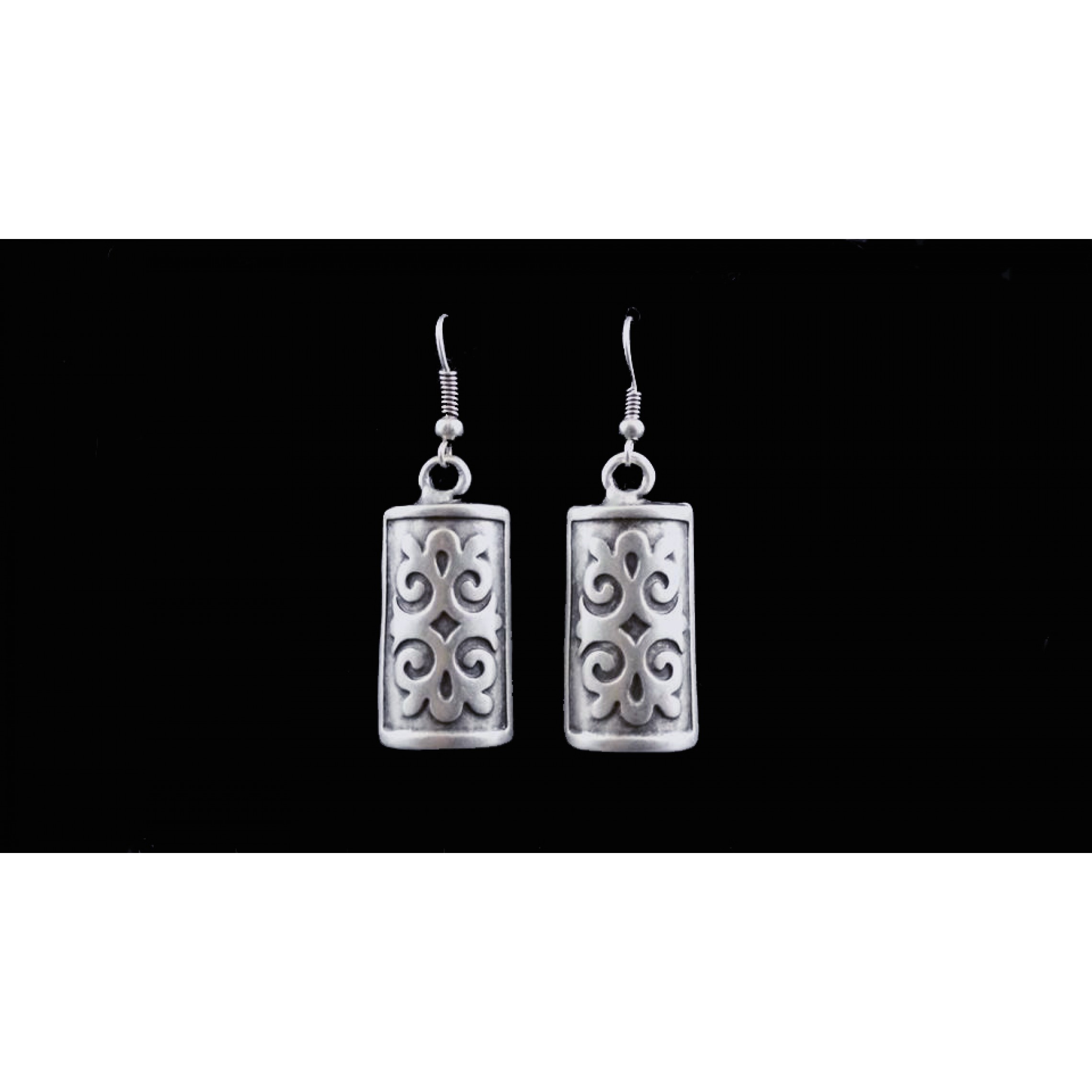 AE-236 - Silver Plated Zamac/Pewter Earrings