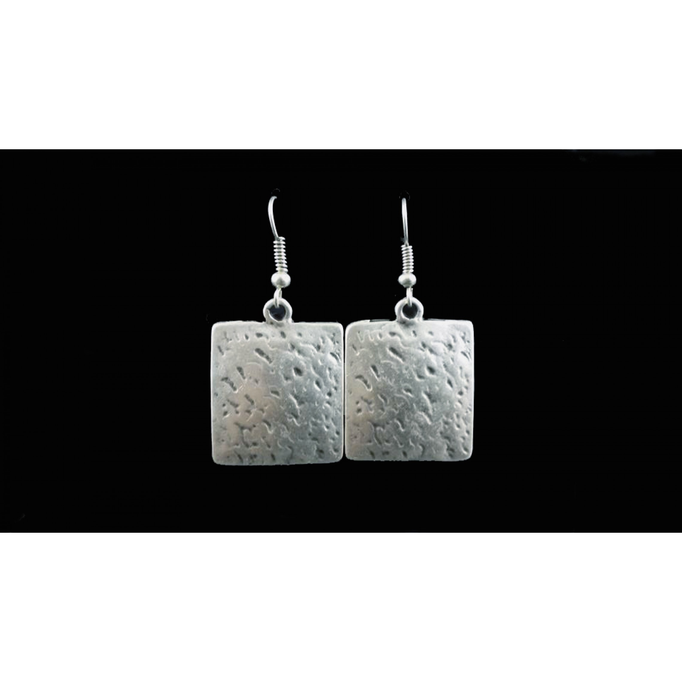 AE-241 - Silver Plated Zamac/Pewter Earrings