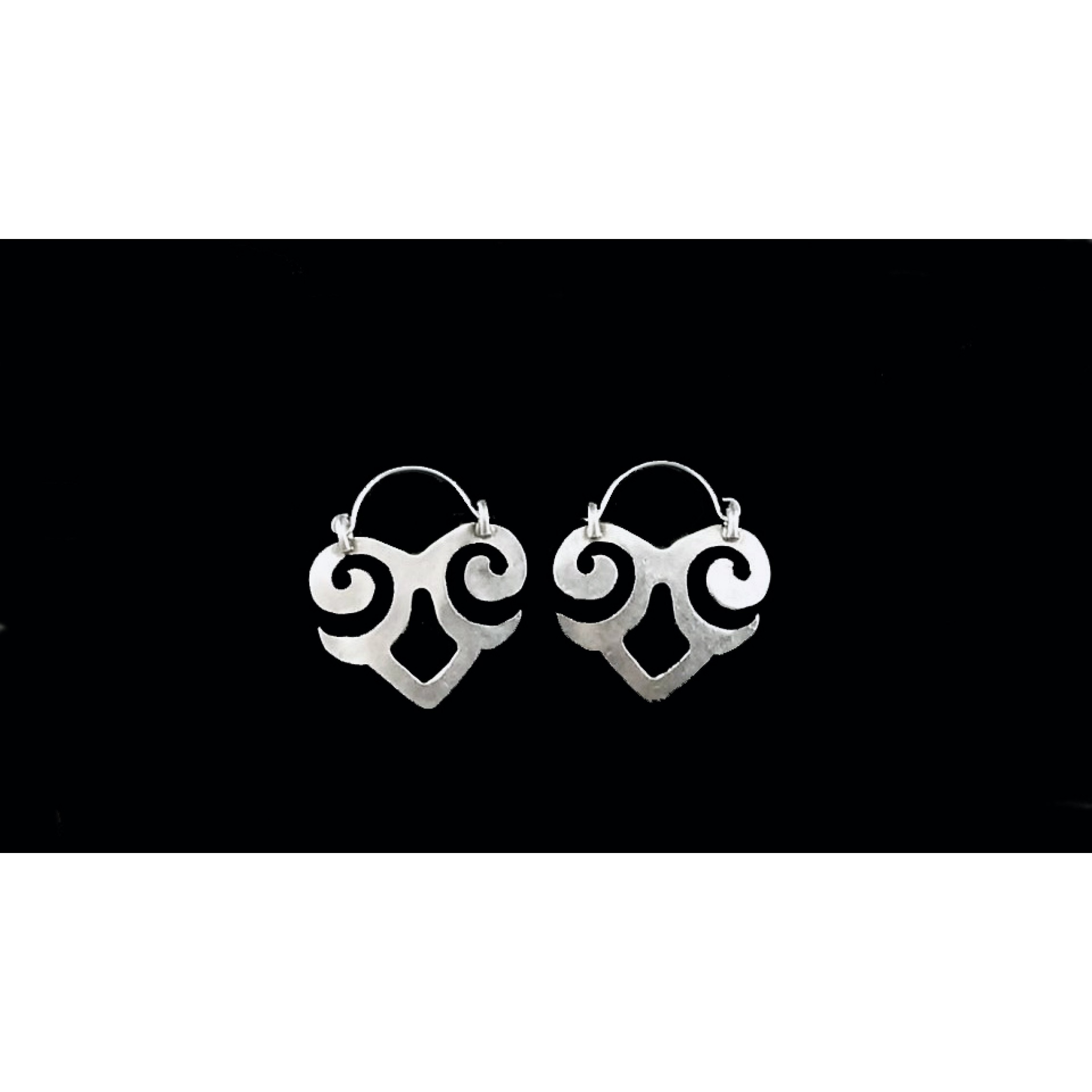 AE-243 - Silver Plated Zamac/Pewter Earrings