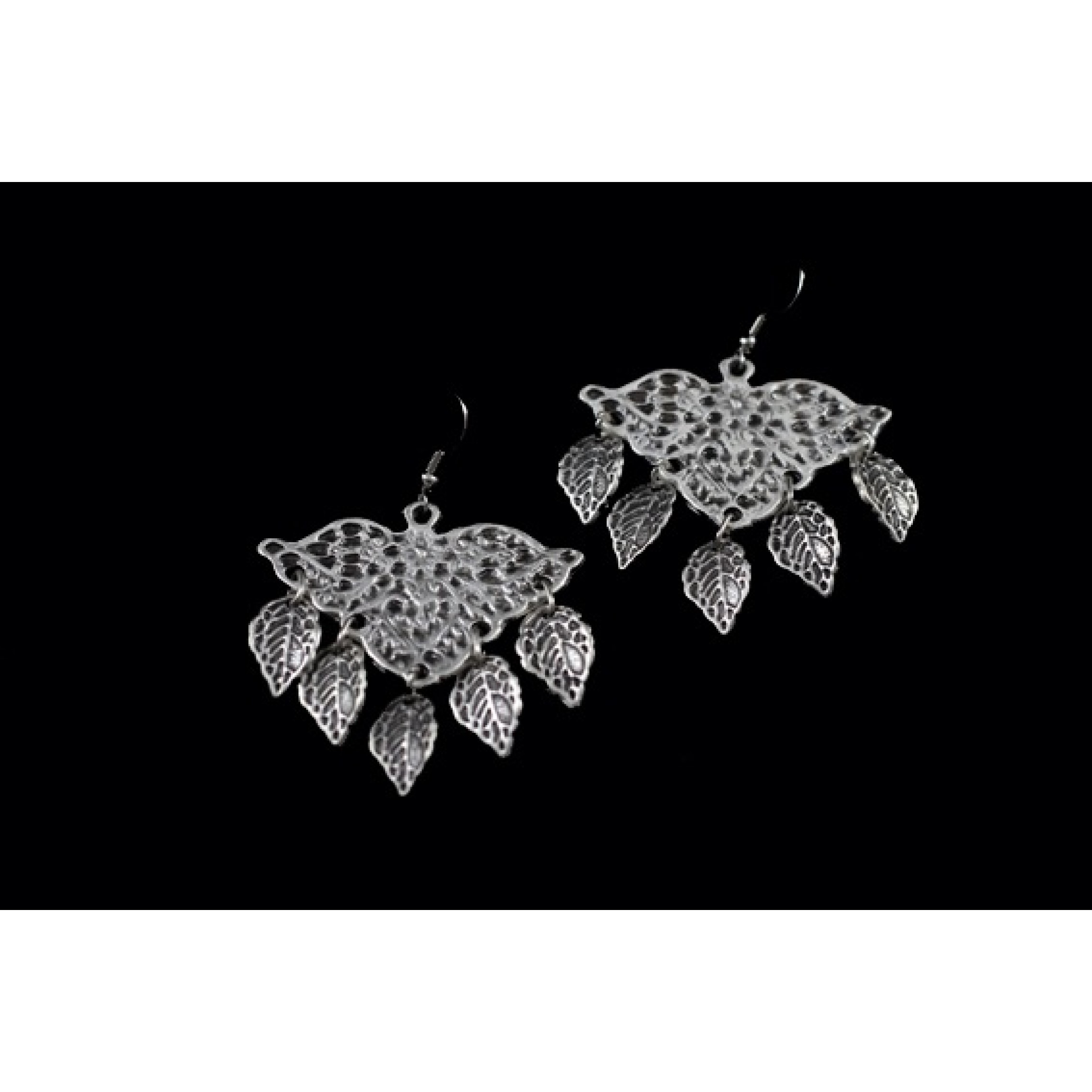 AE-247 - Silver Plated Zamac/Pewter Earrings