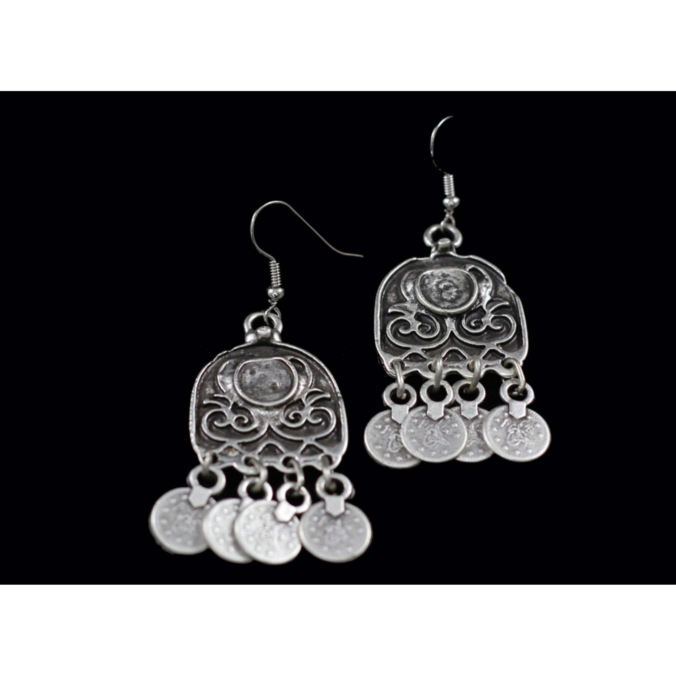AE-251 - Silver Plated Zamac/Pewter Earrings