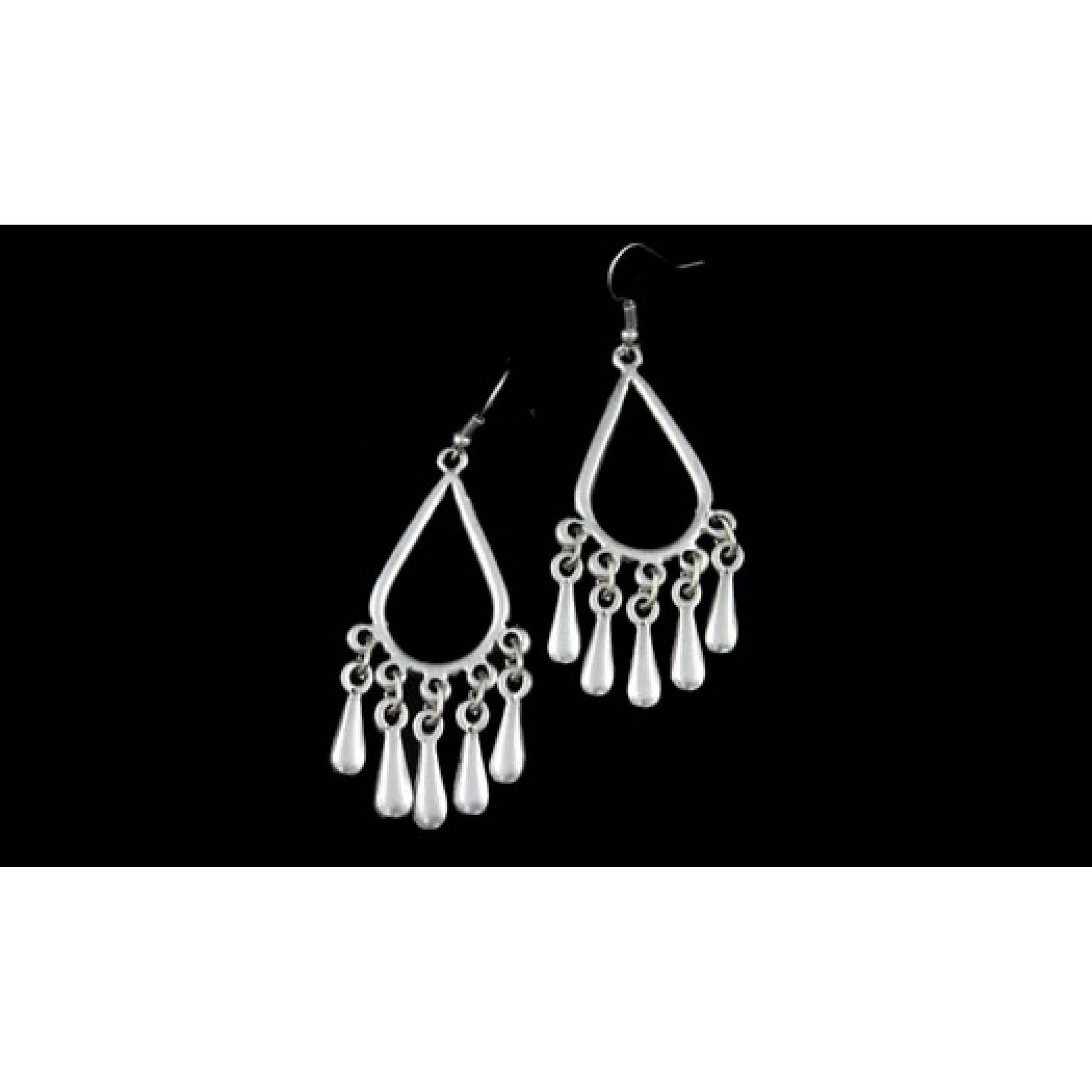 AE-259 - Silver Plated Zamac/Pewter Earrings