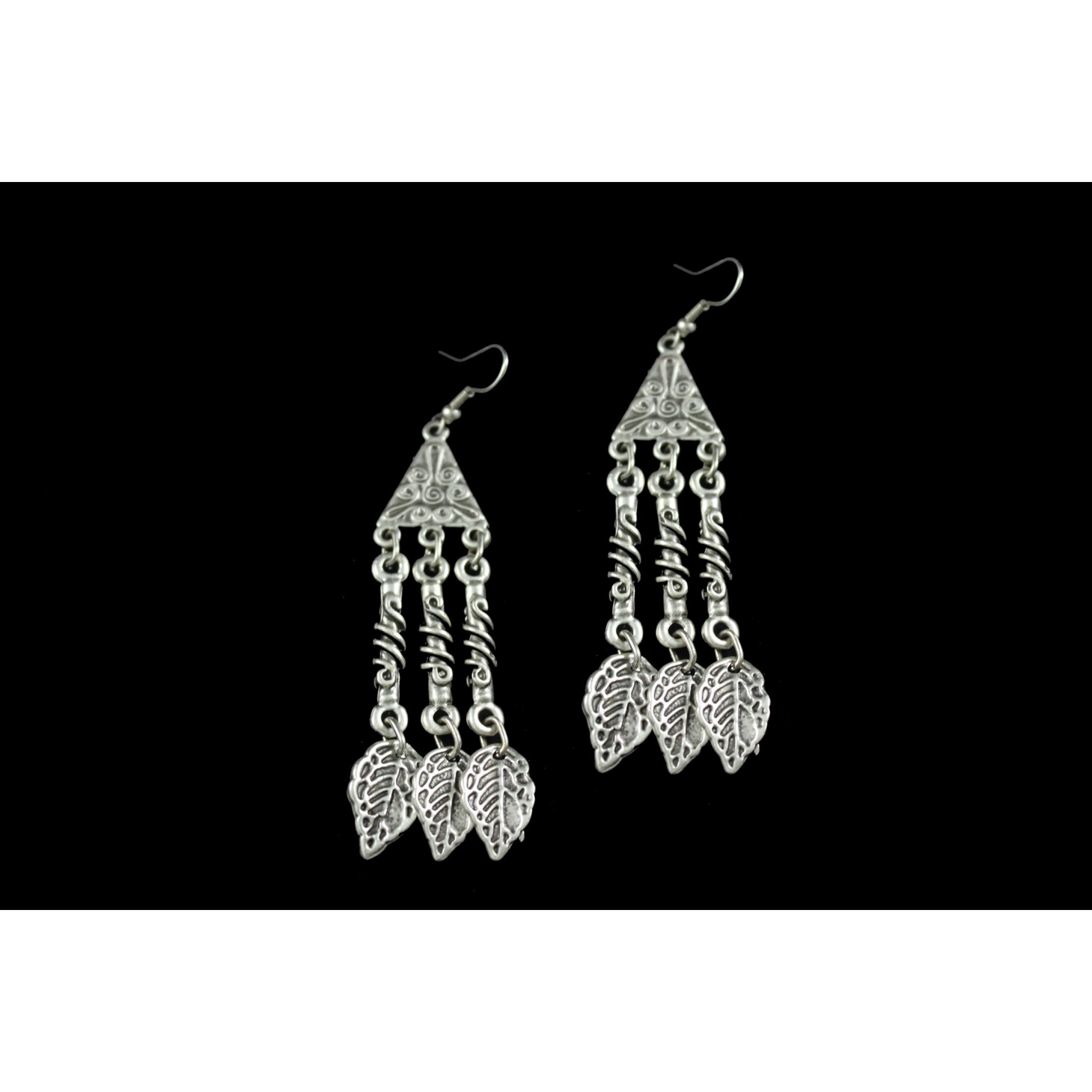 AE-271 - Silver Plated Zamac/Pewter Earrings