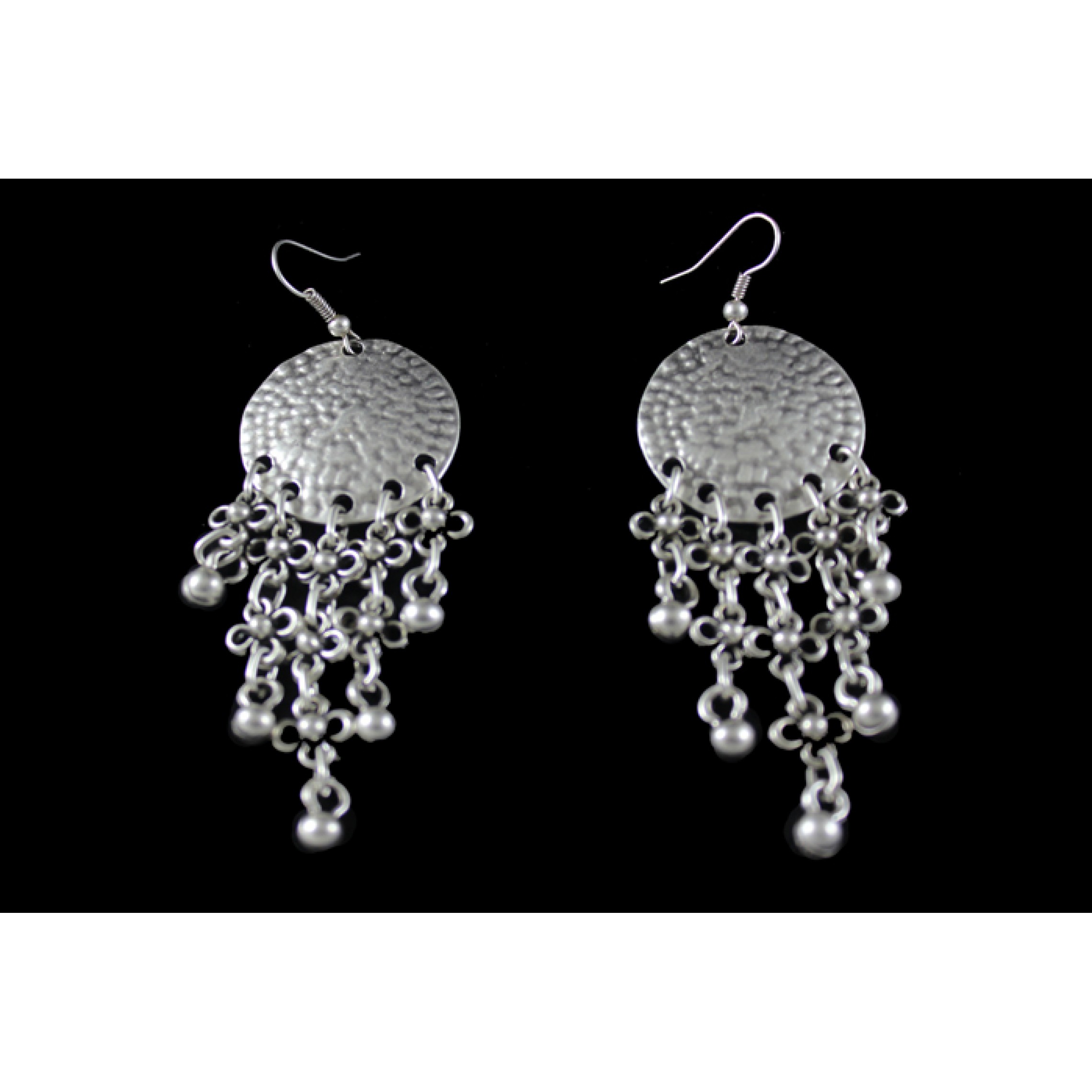 AE-280 - Silver Plated Zamac/Pewter Earrings