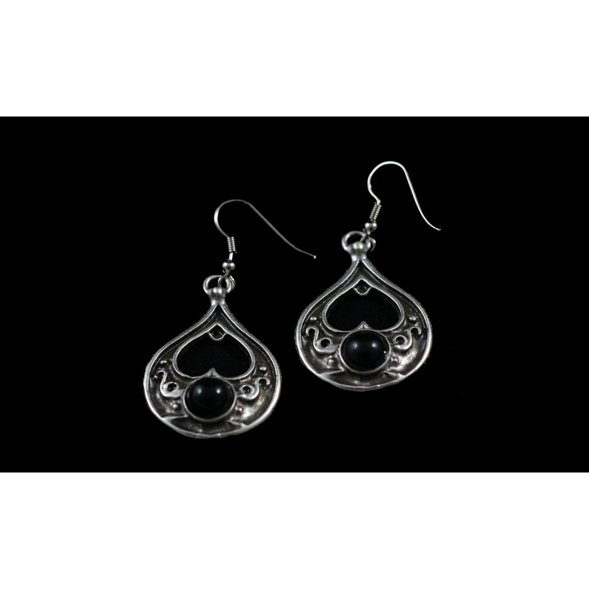 AE-283 - Silver Plated Zamac/Pewter Earrings