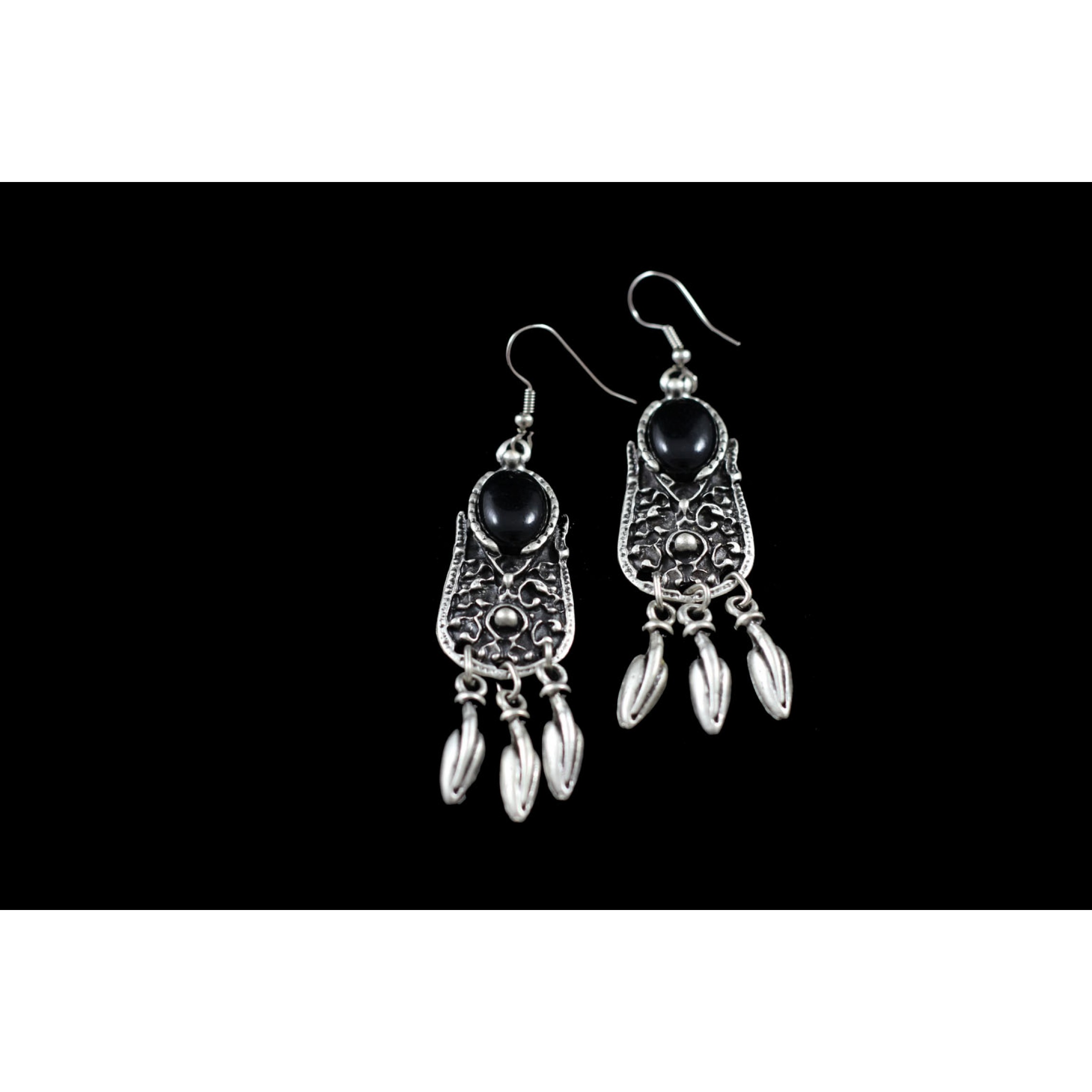 AE-297 - Silver Plated Zamac/Pewter Earrings