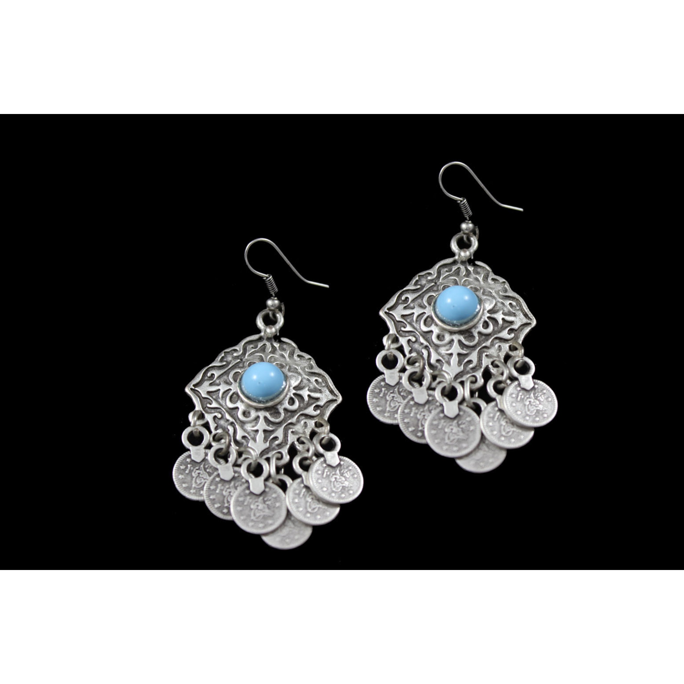 AE-298 - Silver Plated Zamac/Pewter Earrings
