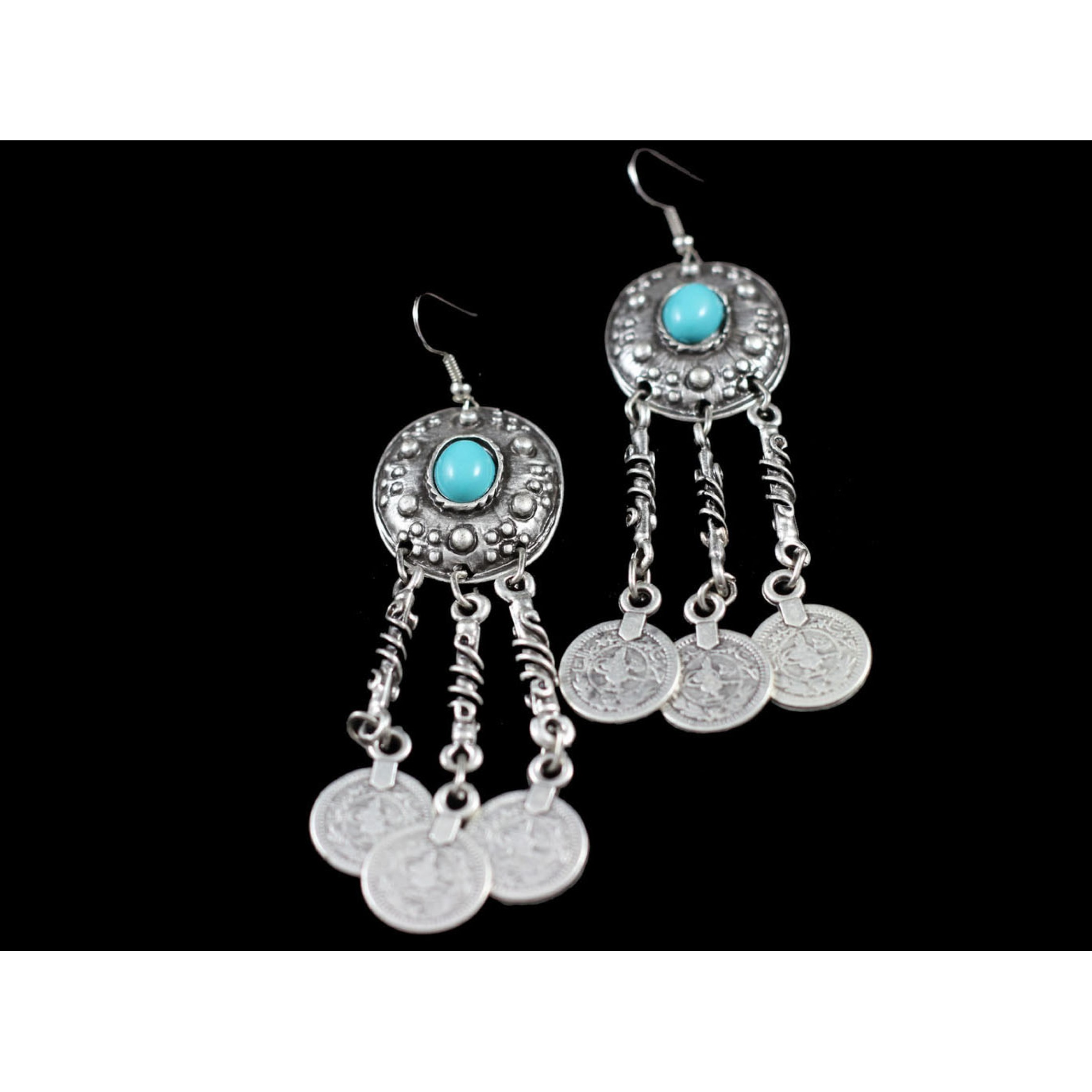 AE-300 - Silver Plated Zamac/Pewter Earrings