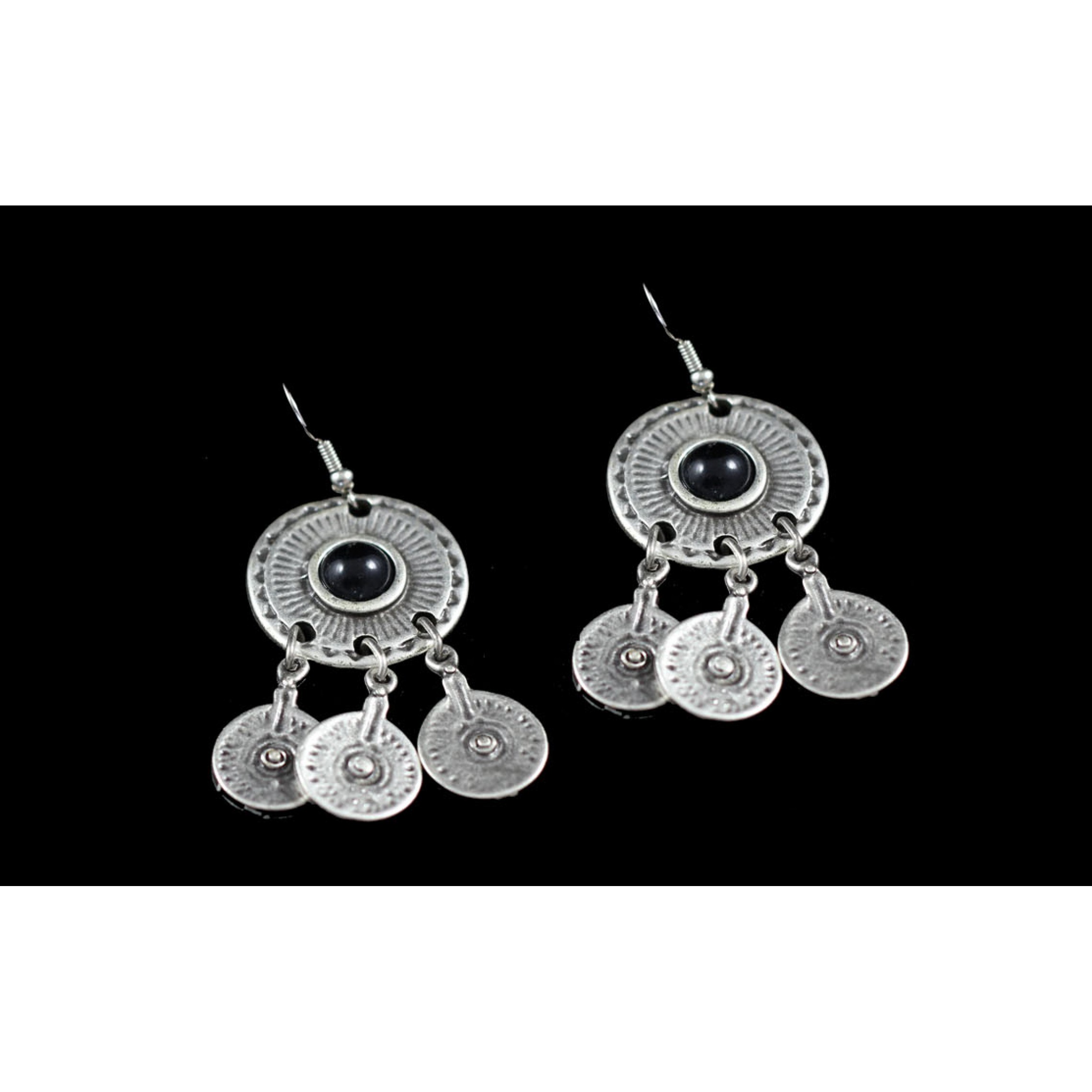 AE-301 - Silver Plated Zamac/Pewter Earrings