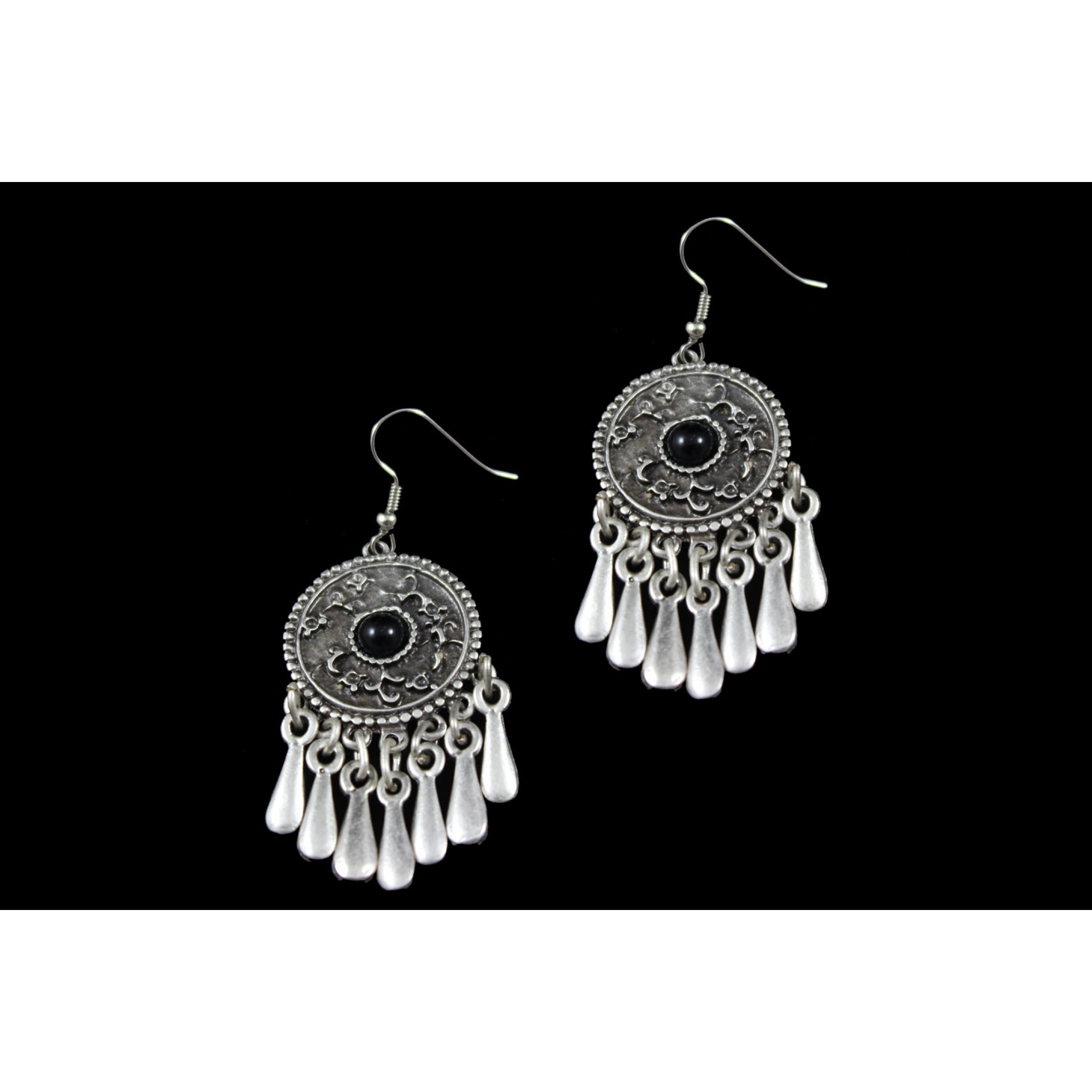 AE-316 - Silver Plated Zamac/Pewter Earrings