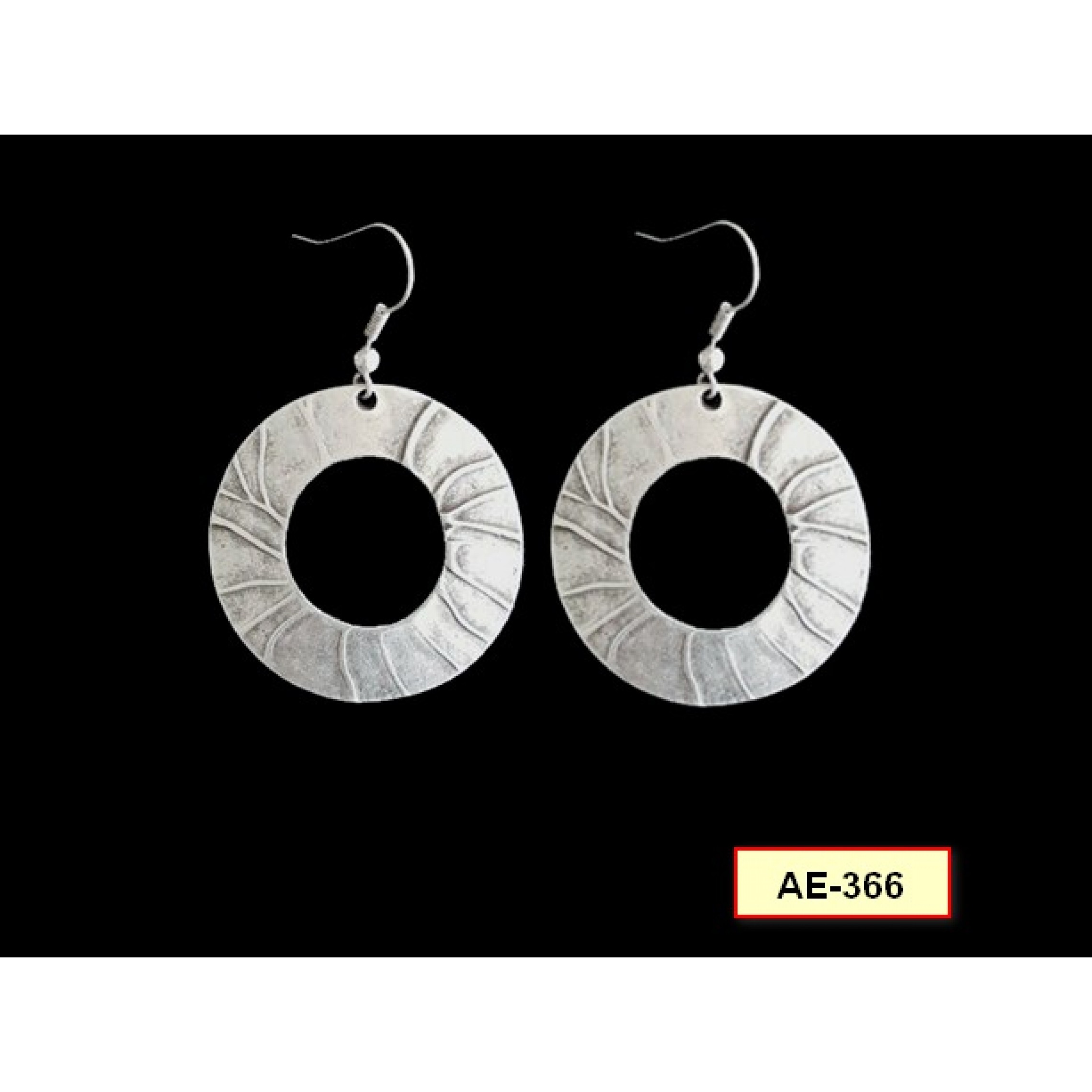 AE-366 - Silver Plated Zamac/Pewter Earrings