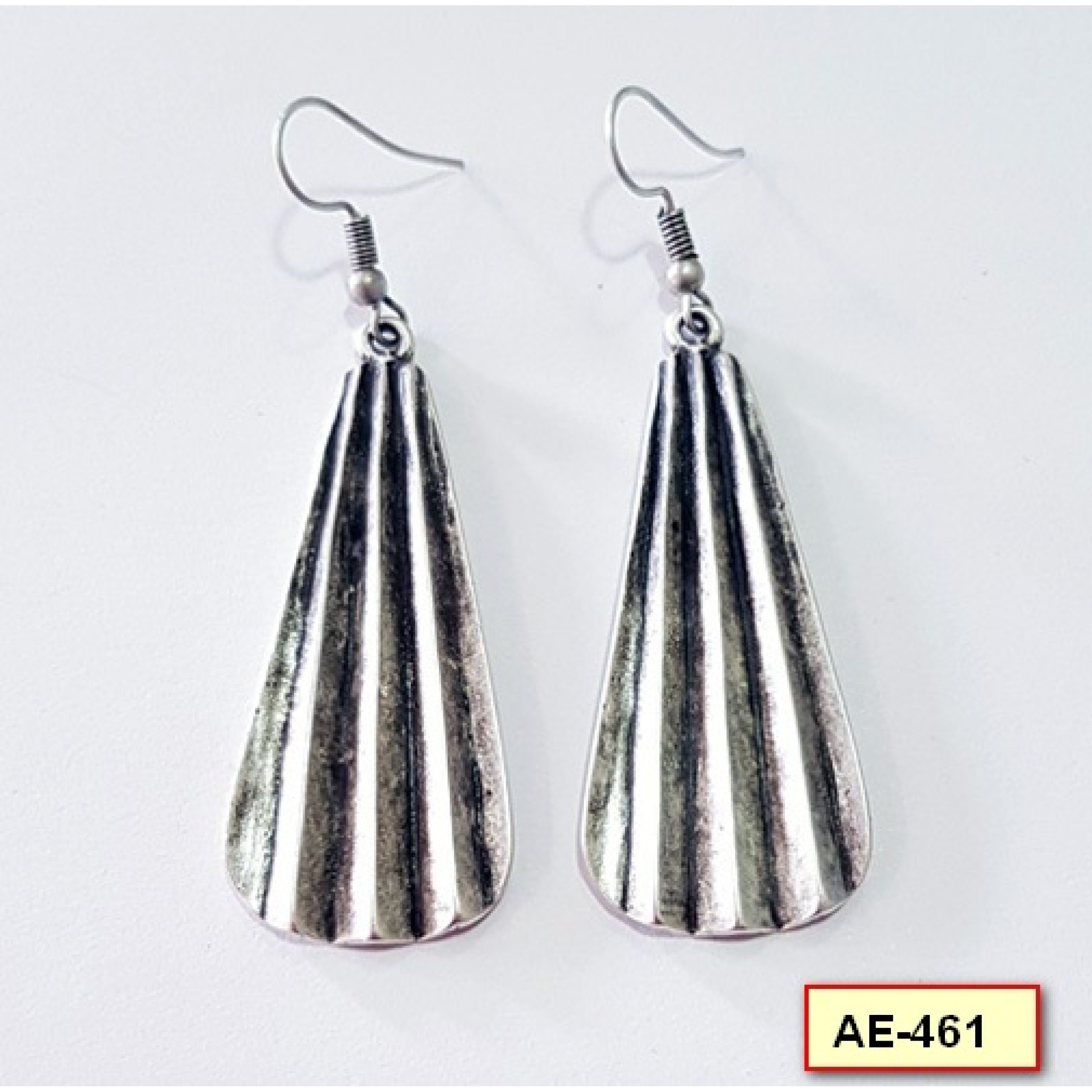 AE-461 - Silver Plated Zamac/Pewter Earrings